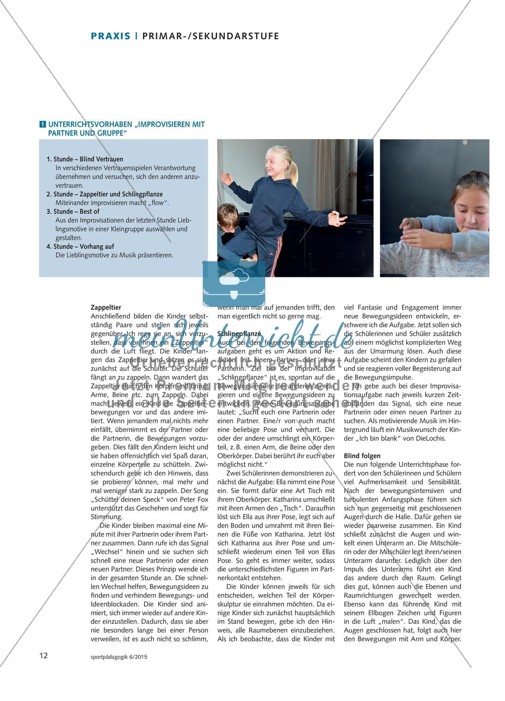 Zappeltier und Schlingpflanze - Miteinander improvisieren macht „Flow“ Preview 2