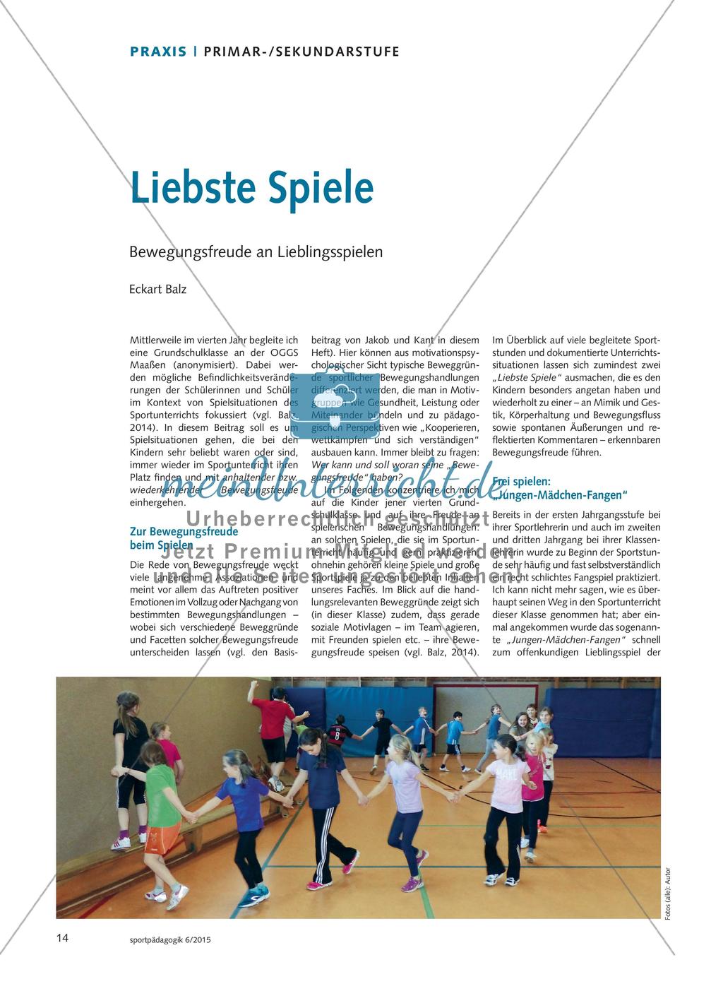 Liebste Spiele - Bewegungsfreude an Lieblingsspielen Preview 1