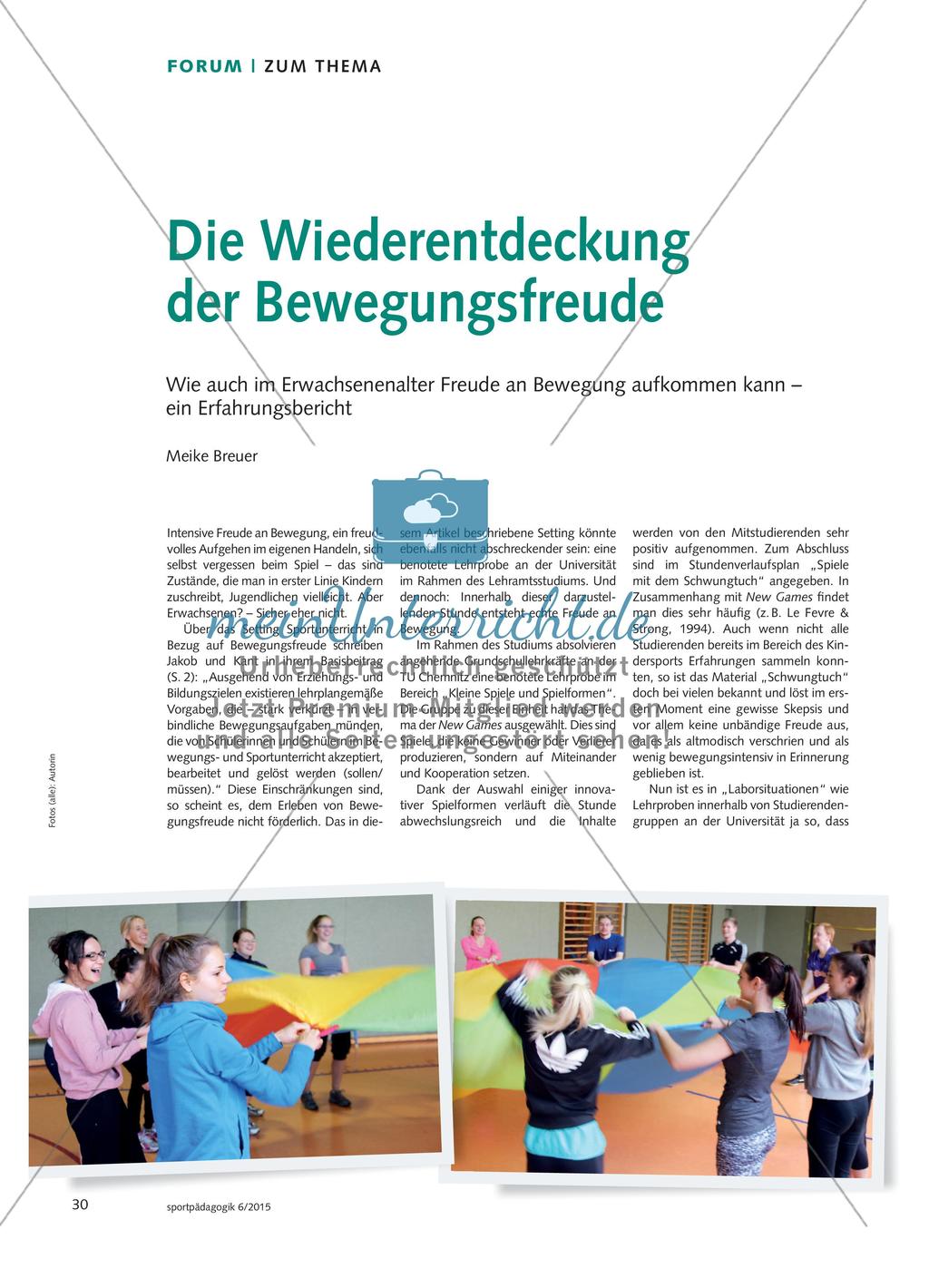 Die Wiederentdeckung der Bewegungsfreude Preview 1
