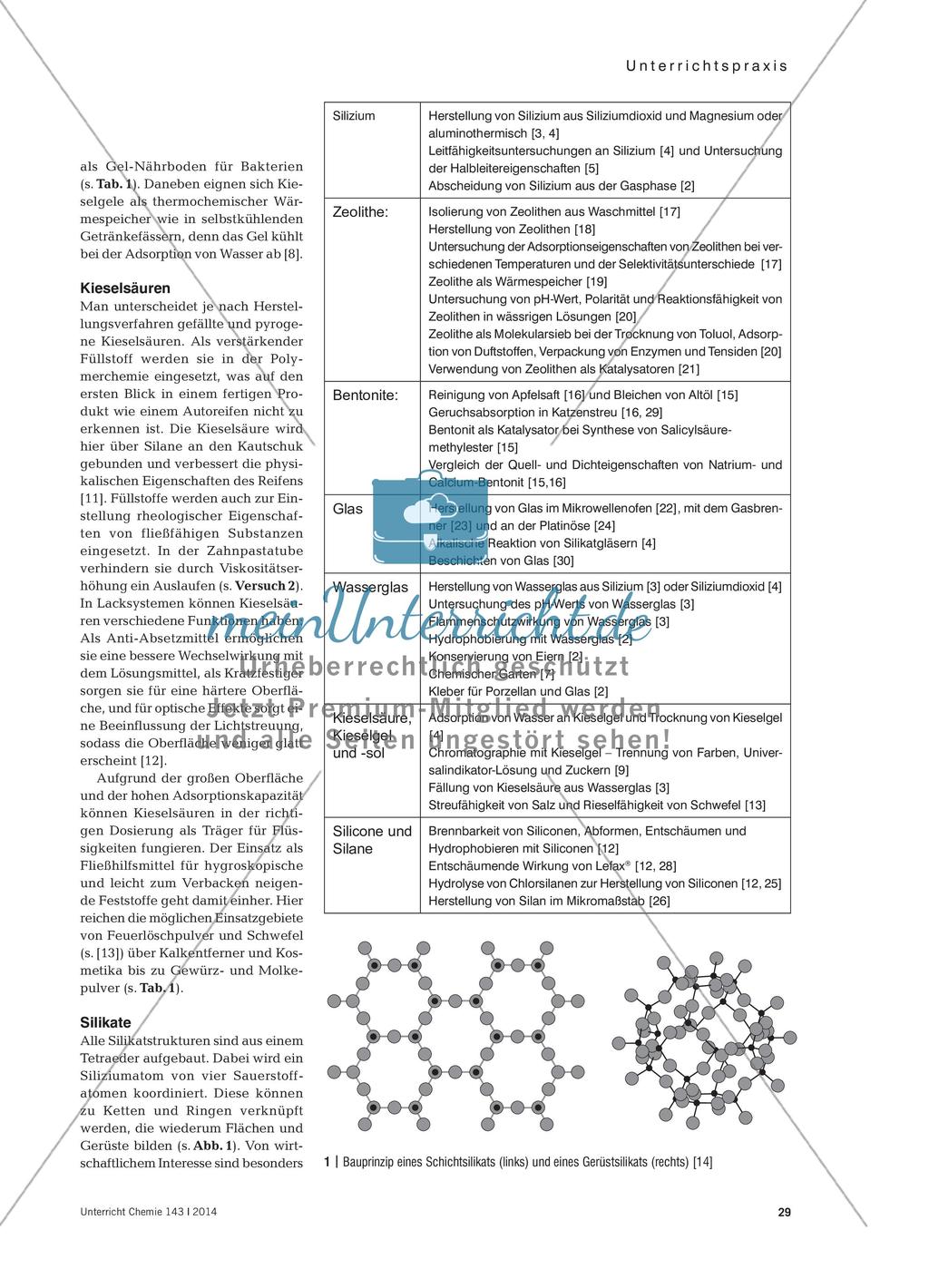 Siliziumchemie – Vom Alltag ins Schullabor Preview 2
