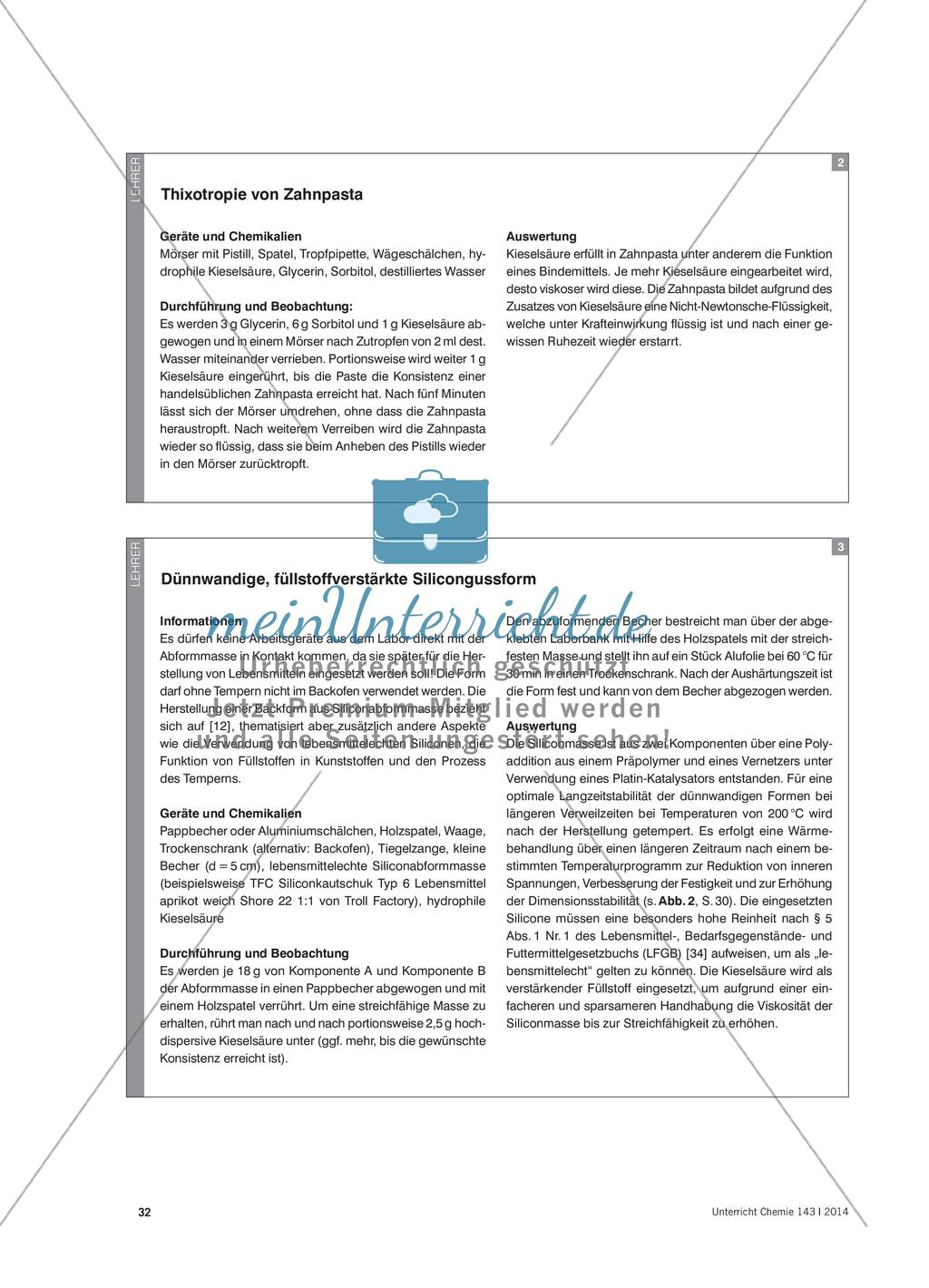 Siliziumchemie – Vom Alltag ins Schullabor Preview 5