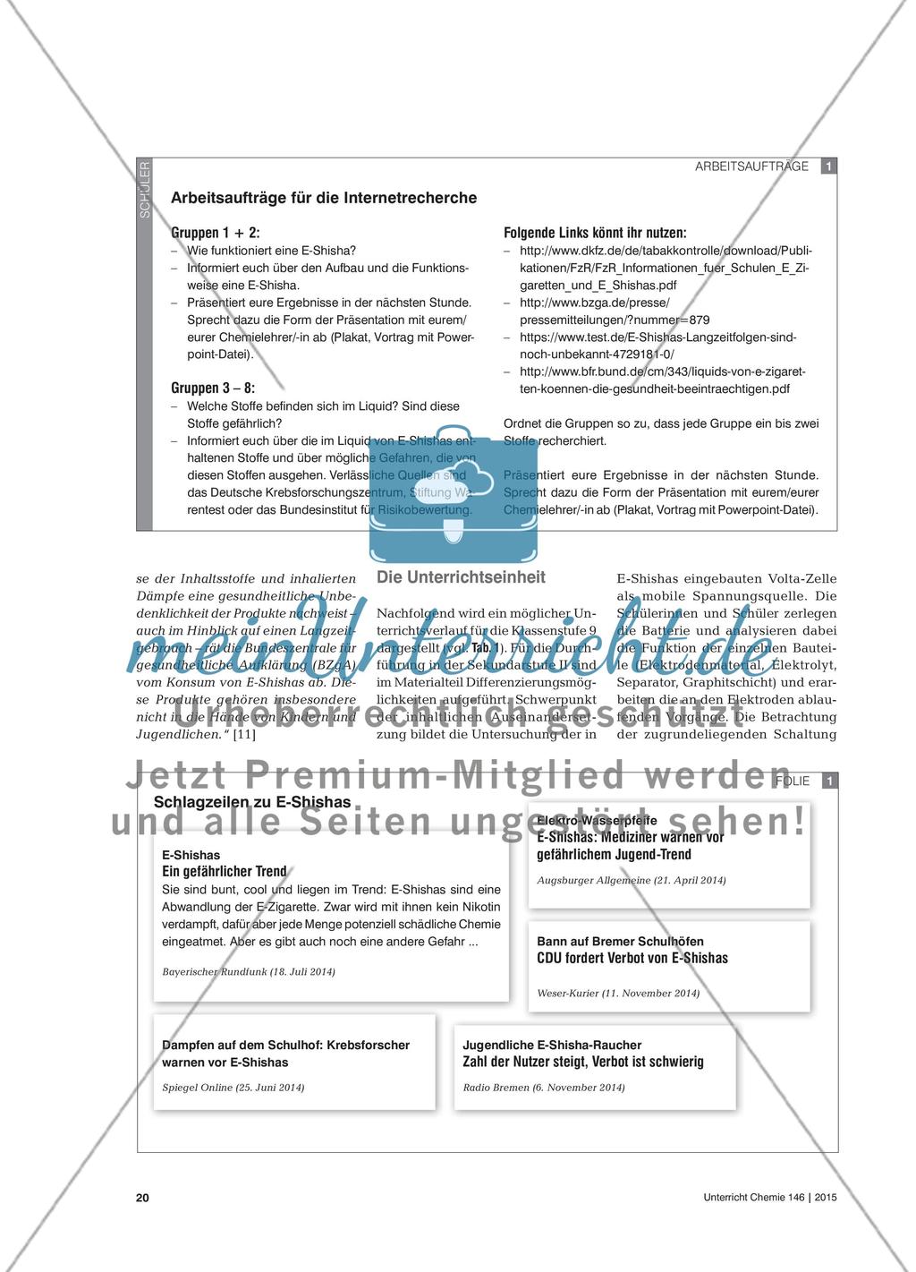 Redoxreaktionen und E-Shisha - Untersuchung einer Volta-Zelle Preview 3