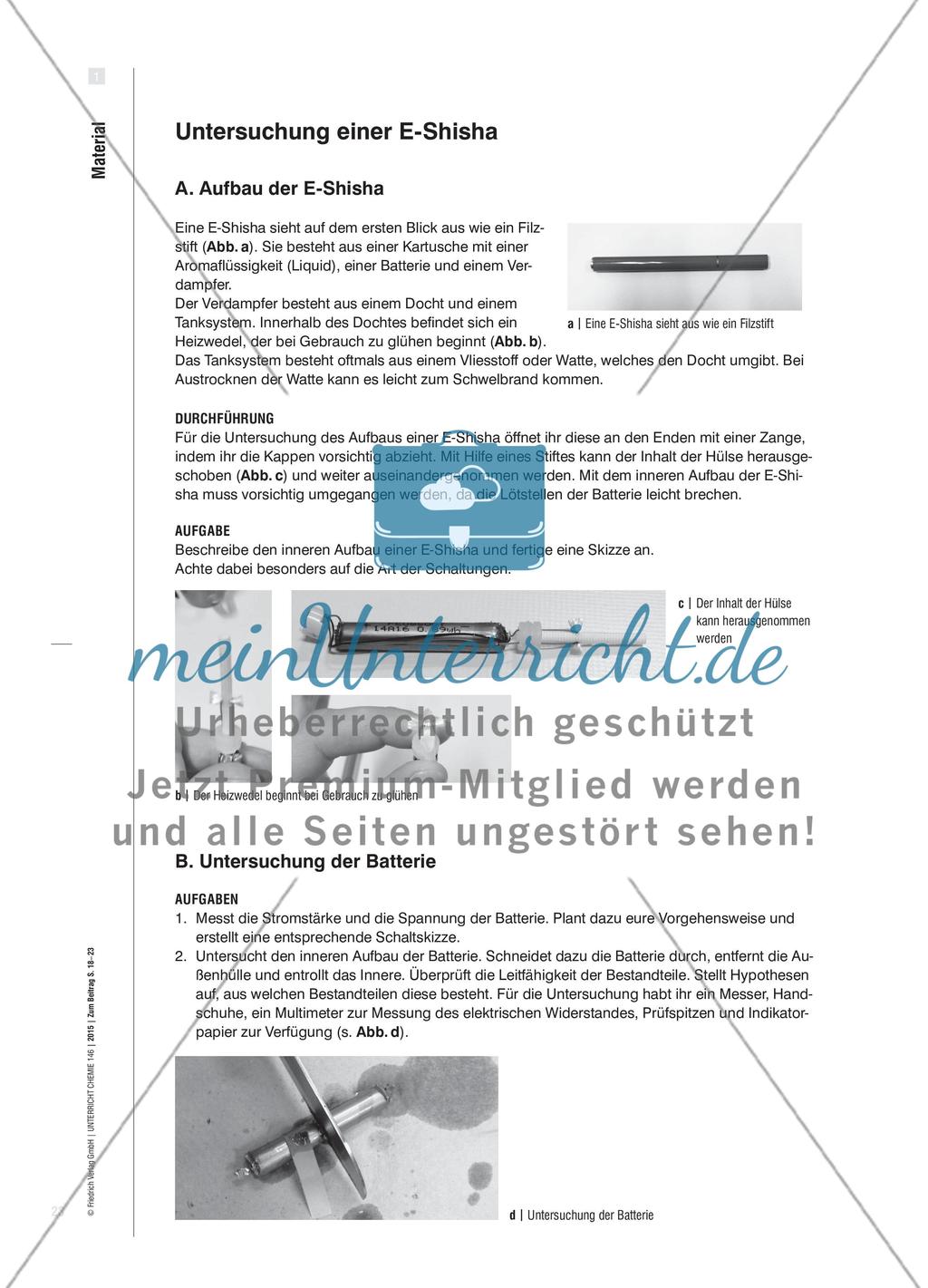 Redoxreaktionen und E-Shisha - Untersuchung einer Volta-Zelle Preview 6