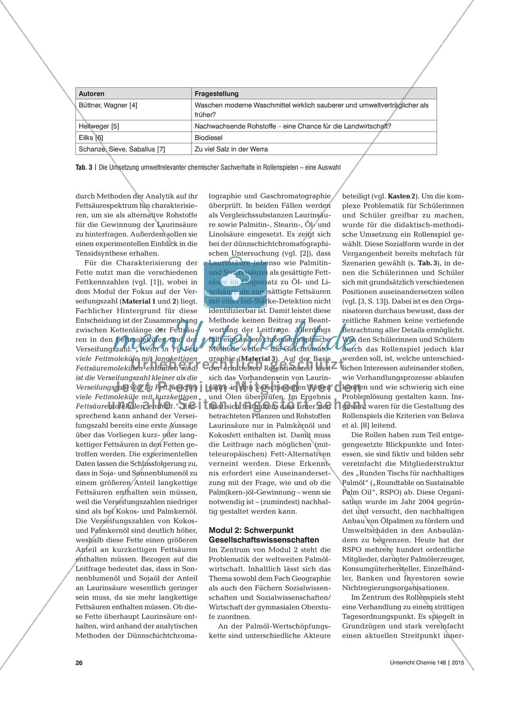 Nachwachsende Rohstoffe – immer nachhaltig?: Nutzungskonflikt am Beispiel von Palmöl und Palmkernöl Preview 3
