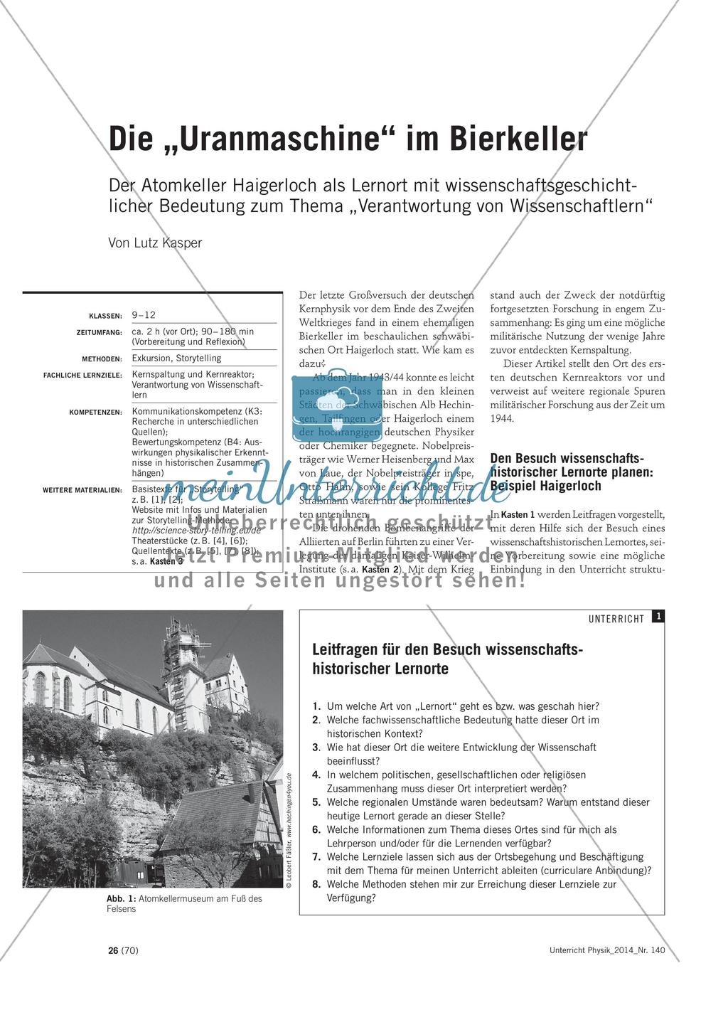 Die „Uranmaschine“ im Bierkeller Preview 1