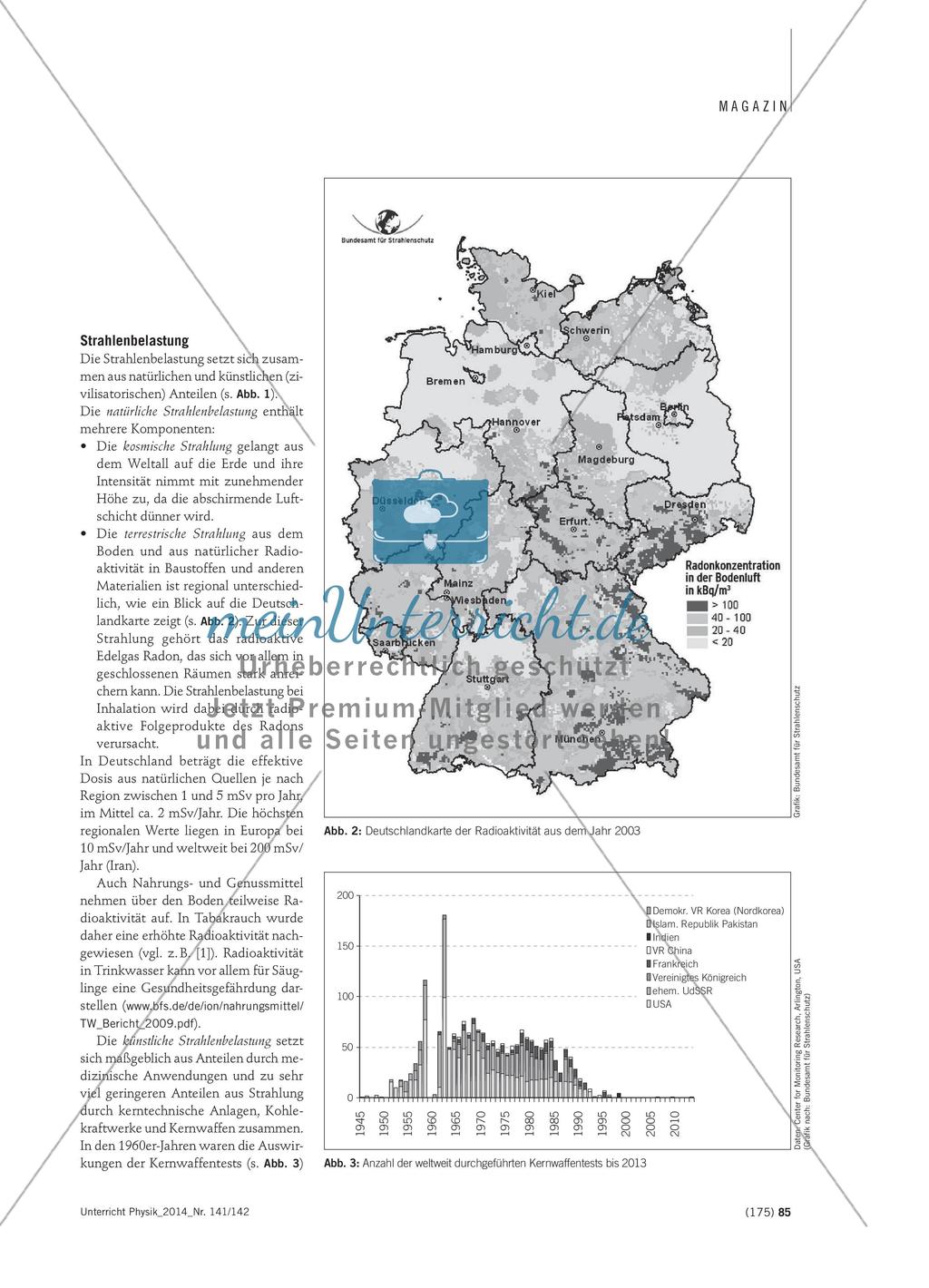 Daten und Fakten - Hintergrundinformationen zum Thema Radioaktivität und Kernenergie Preview 2