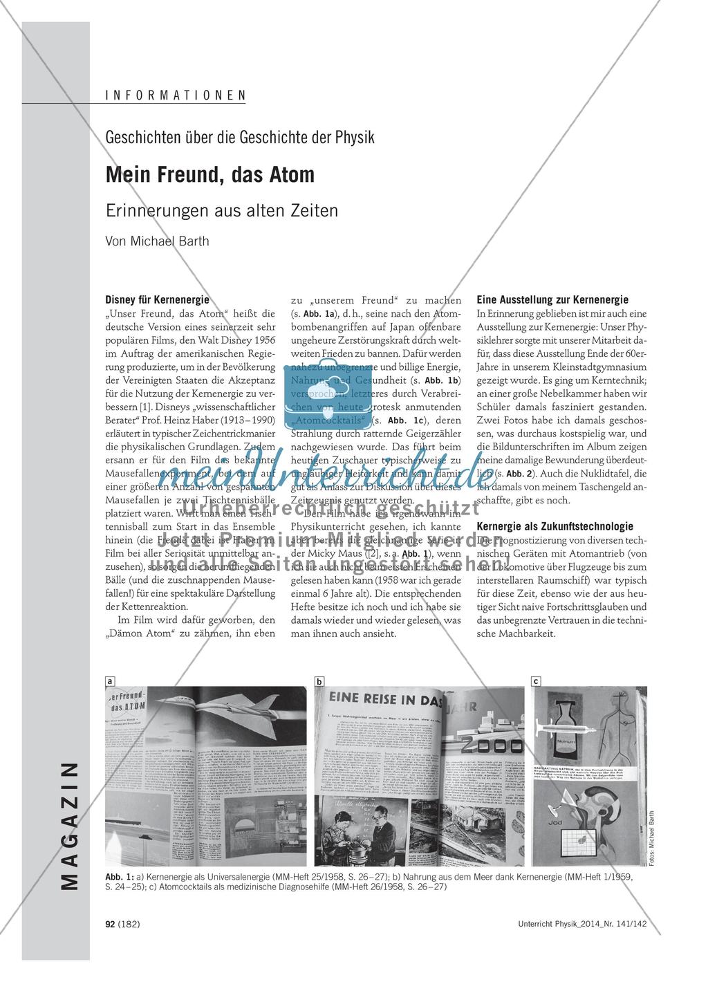 Mein Freund, das Atom - Erinnerungen aus alten Zeiten Preview 1