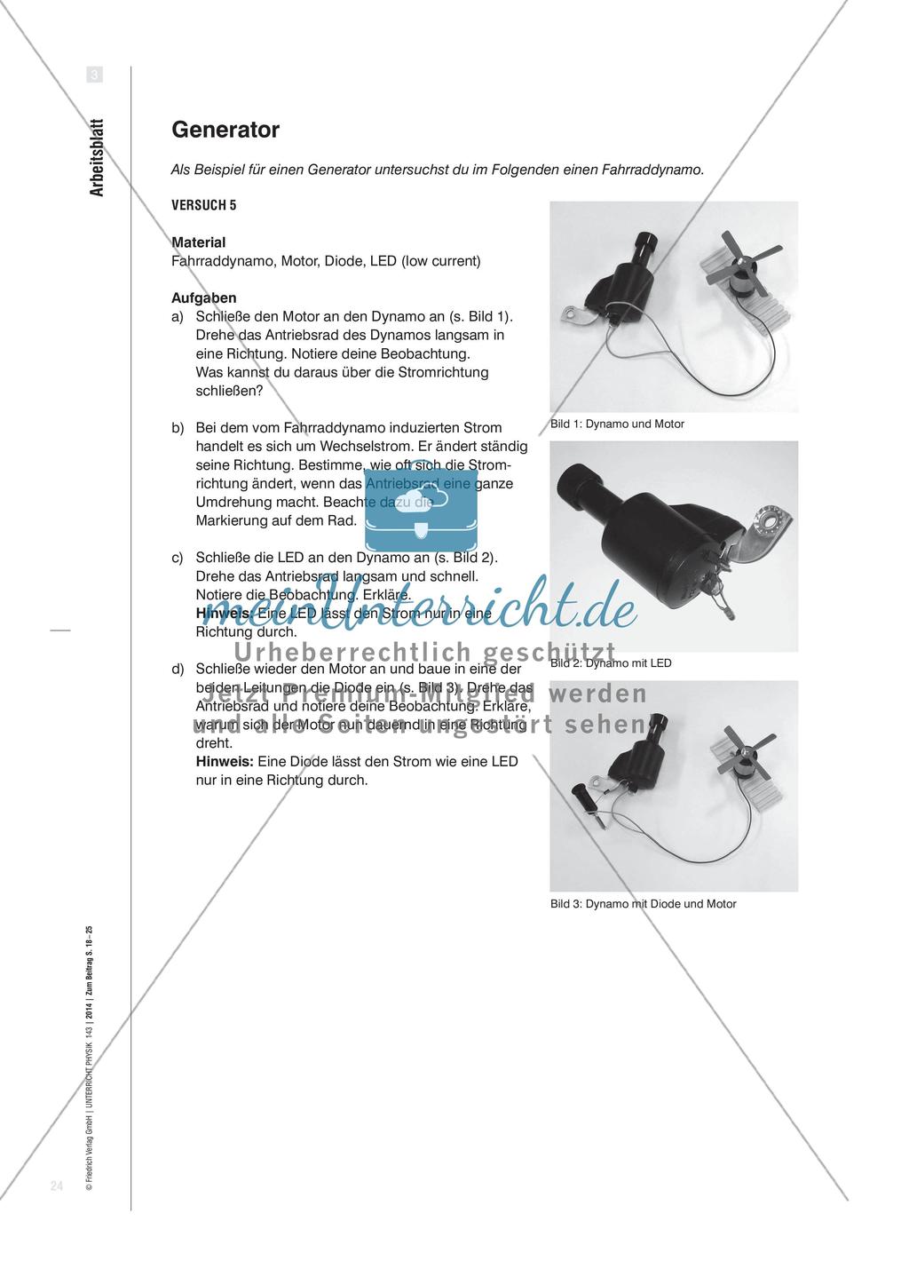 Vom Phänomen zu den Anwendungen - Das Thema Induktion in der Mittelstufe des Gymnasiums unterrichten Preview 7