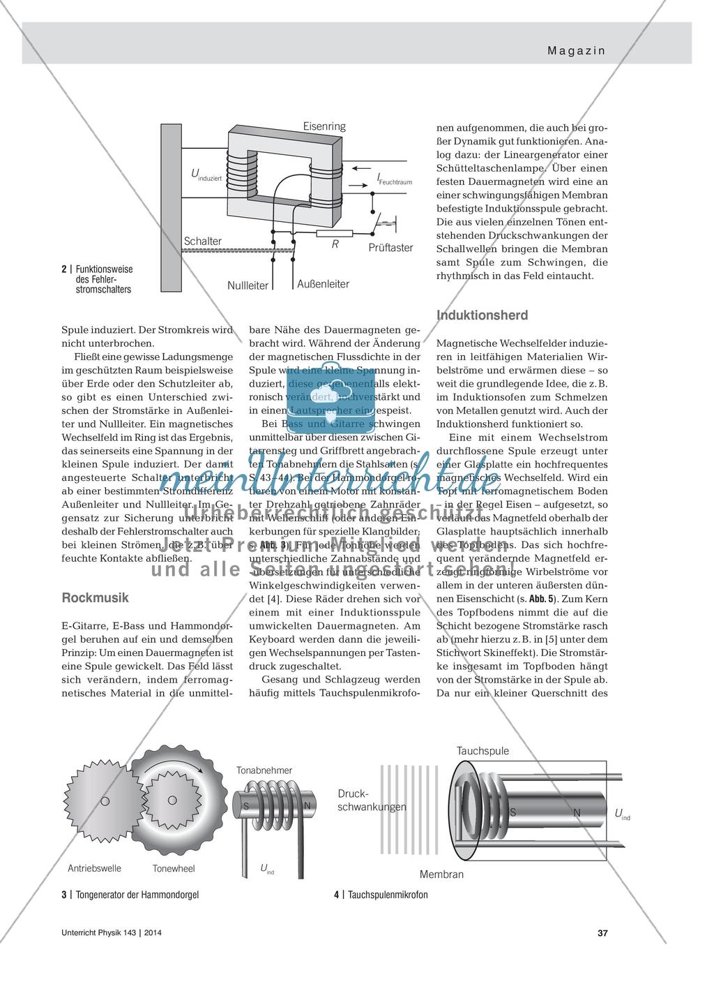Weltraumseile, Rockmusik und Induktionsherd - Anwendungen der elektromagnetischen Induktion Preview 2