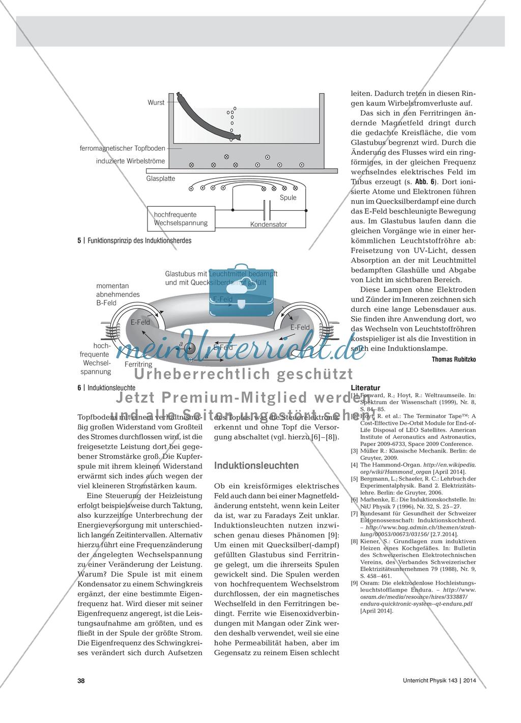 Weltraumseile, Rockmusik und Induktionsherd - Anwendungen der elektromagnetischen Induktion Preview 3