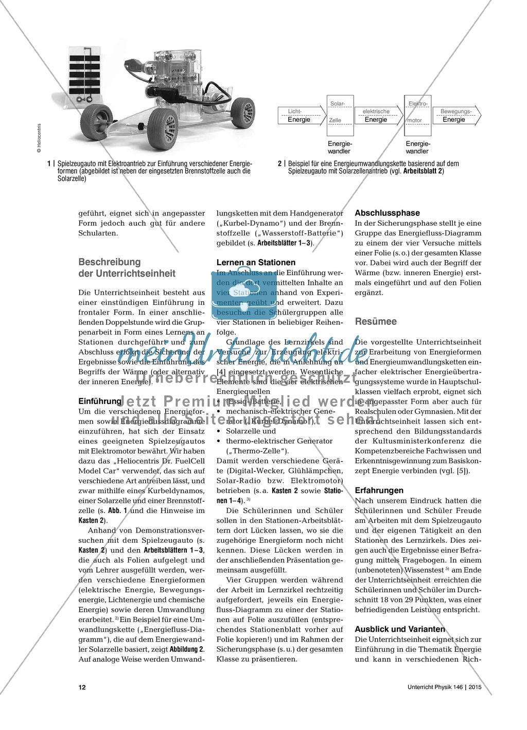Erzeugung und Übertragung elektrischer Energie - Eine Unterrichtseinheit mit Lernzirkel für die Sekundarstufe I Preview 2