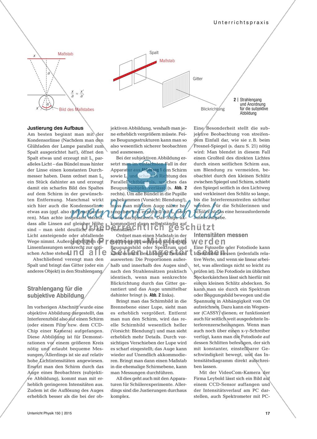 Apparaturen und Experimente zur Wellenoptik - Eine Auswahl Preview 2