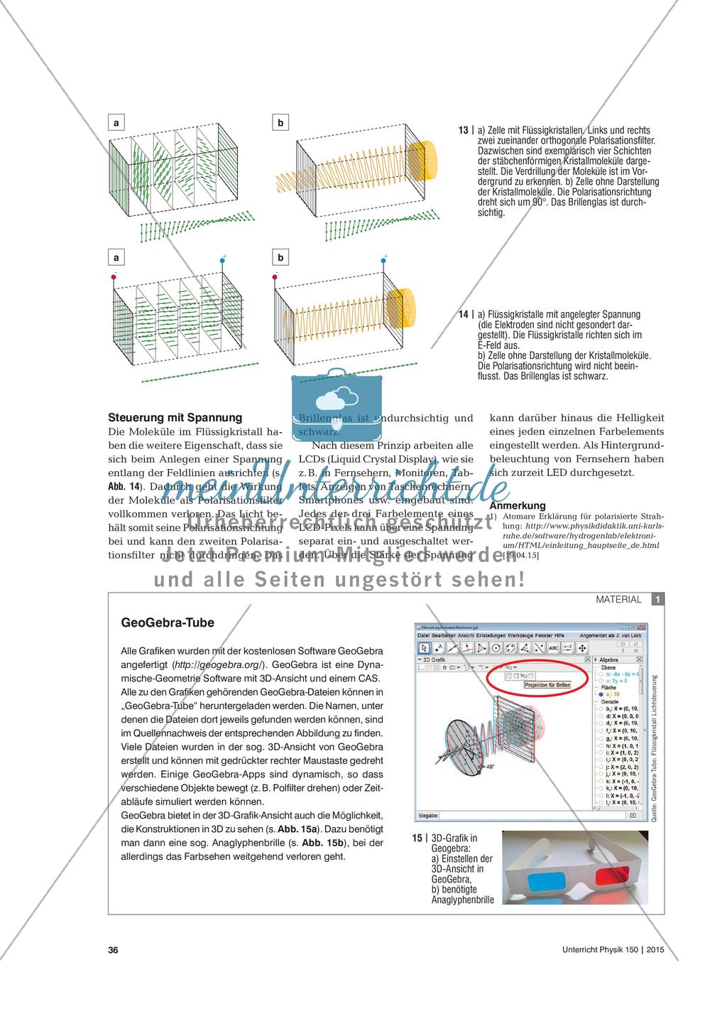 Von der Polarisation zum 3D-Kino - Experimente zur Funktionsweise aktueller 3D-Visualisierungstechnologie Preview 5
