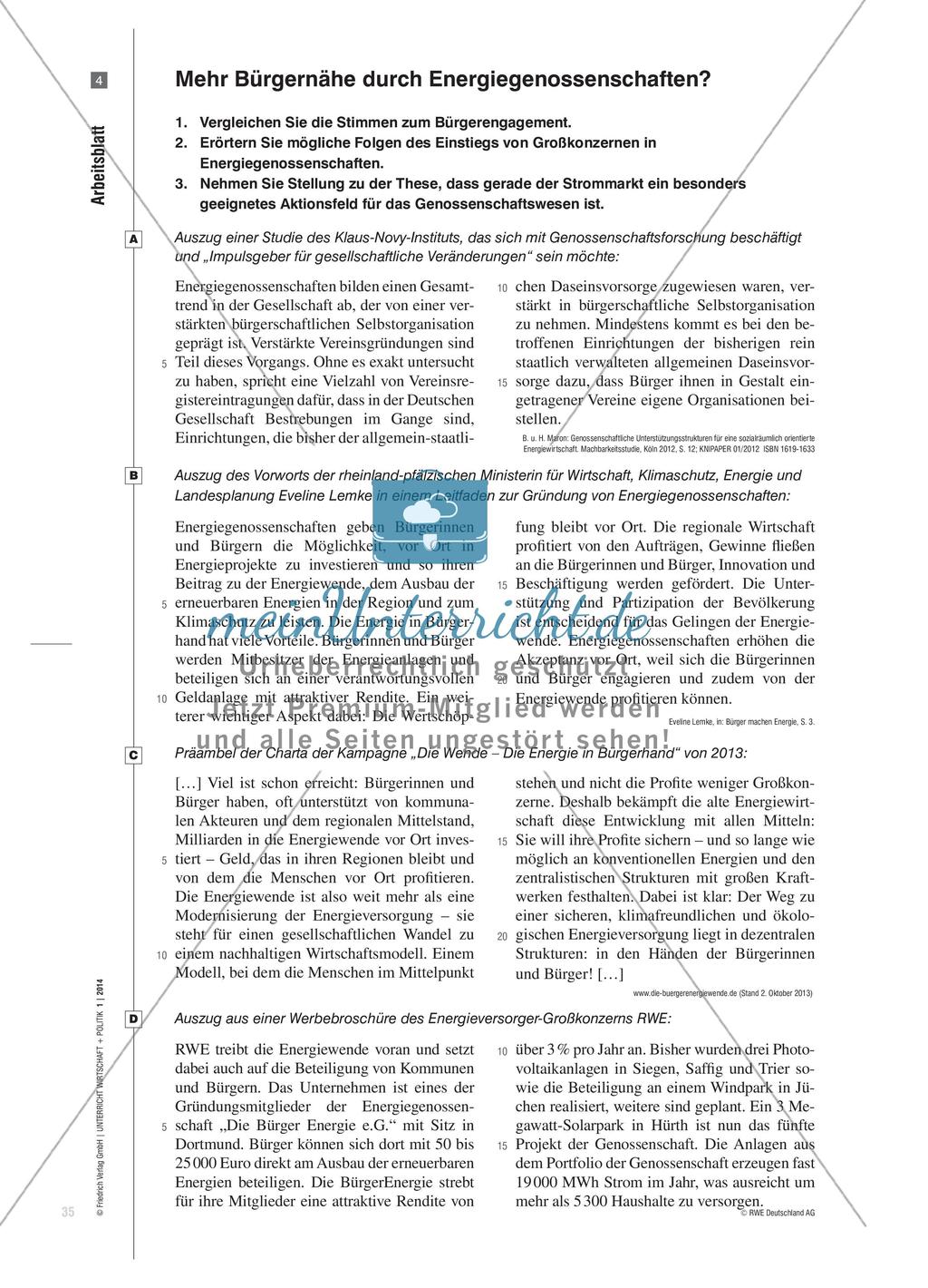 Energiewende partizipativ gestalten - Potenziale von Genossenschaften im Energiesektor Preview 6