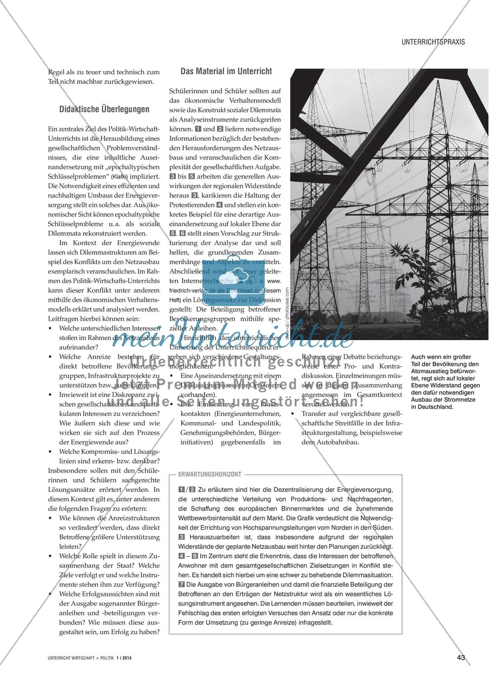 Gegen den Strom? - Der Netzausbau im Spannungsfeld von Eigeninteresse und Umweltschutz Preview 2