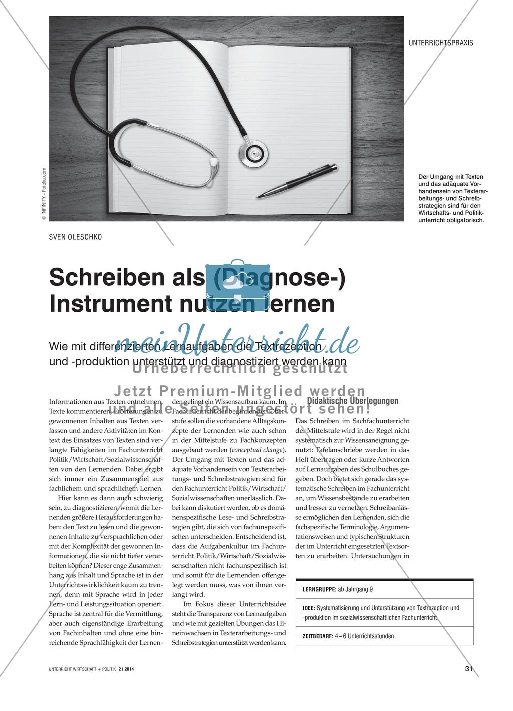 Schreiben als (Diagnose-) Instrument nutzen lernen Preview 1