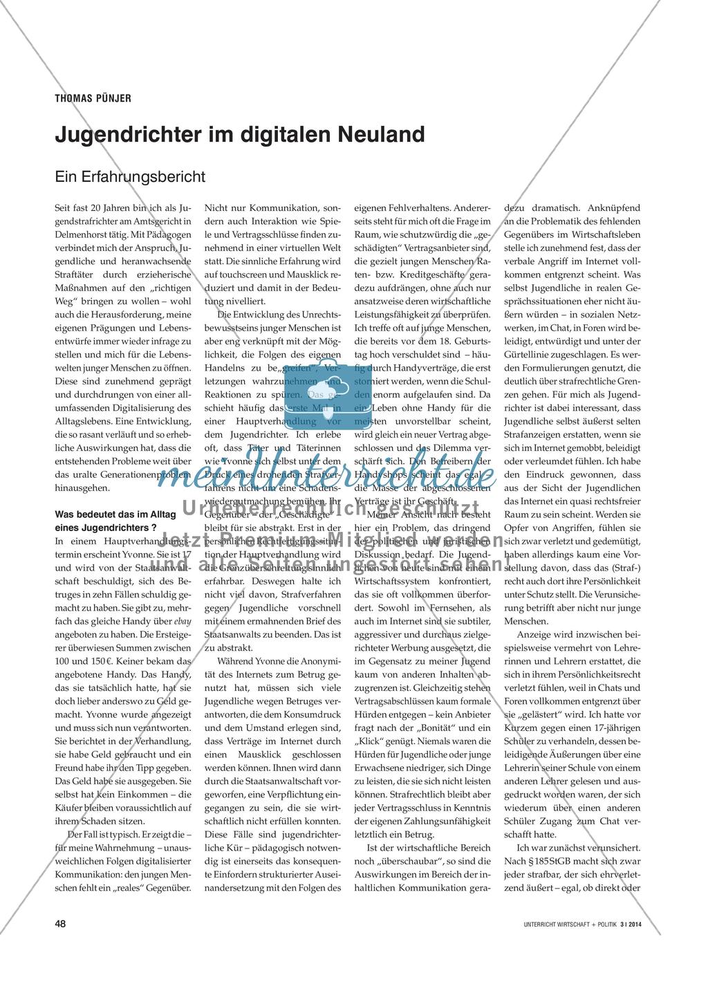 Jugendrichter im digitalen Neuland - Ein Erfahrungsbericht Preview 1