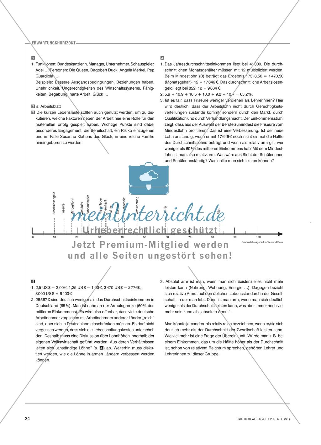Macht Arbeit reich? - Einkommensquellen und Einkommensverteilung im Vergleich Preview 3