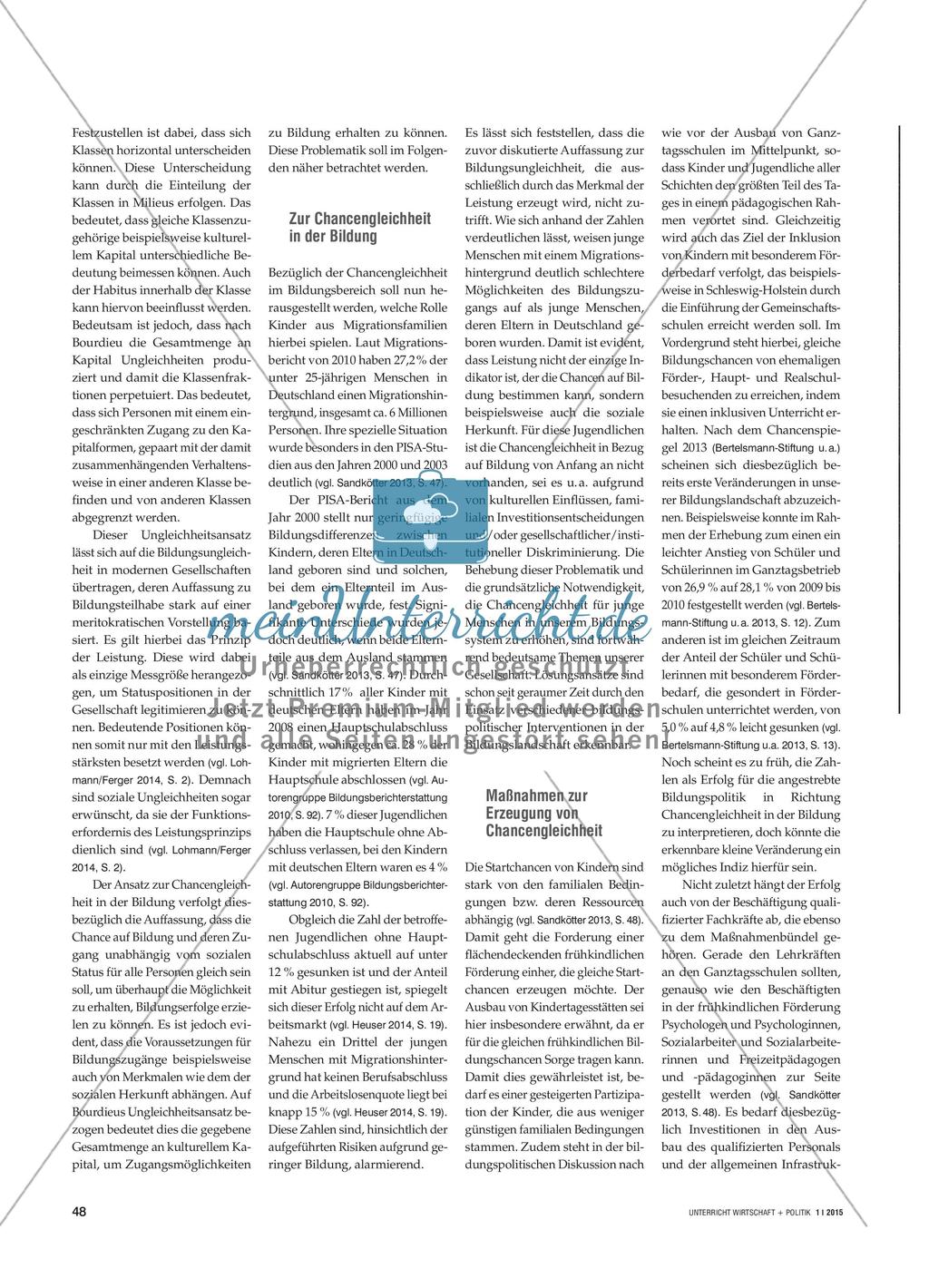 Bildungsarmut und Chancengleichheit - Entwicklungen und Perspektiven Preview 3