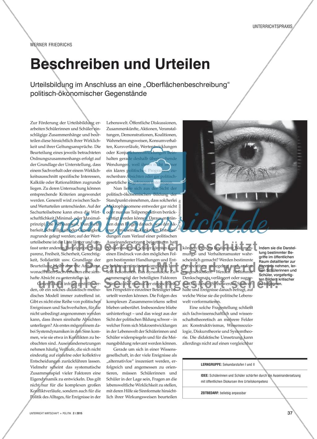 Beschreiben und Urteilen Preview 1