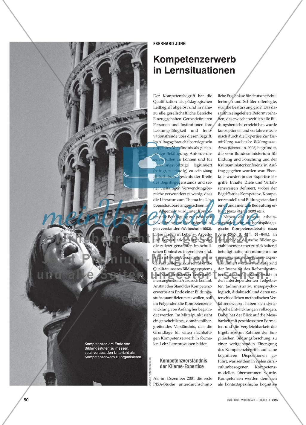Kompetenzerwerb in Lernsituationen Preview 1