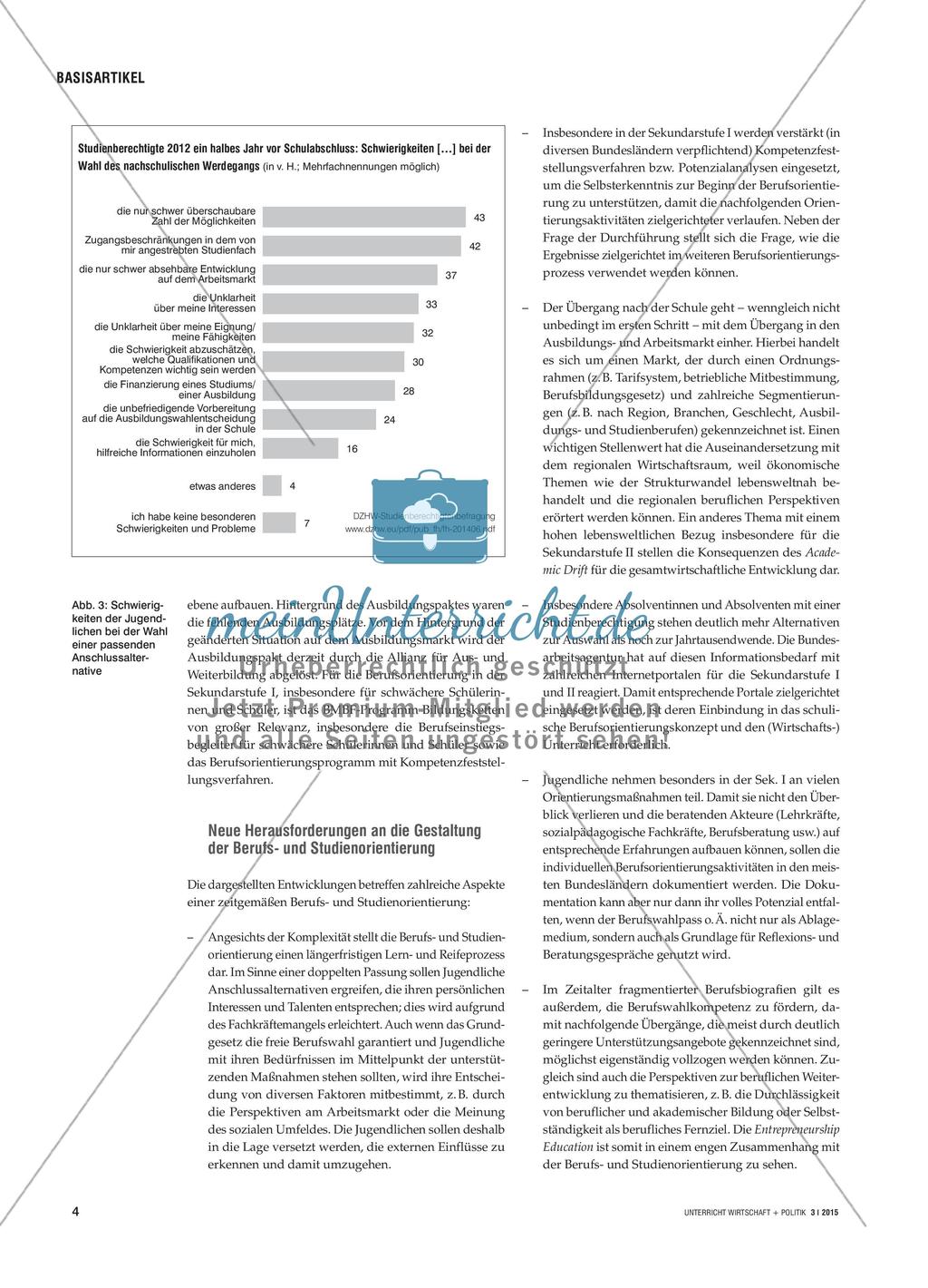 Berufs- und Studienorientierung - Aktuelle Herausforderungen für Schulen und Kooperationspartner Preview 3