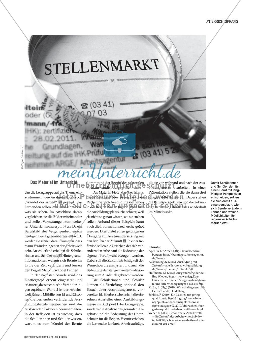 Jobs vor Ort - Regionale Arbeits- und Ausbildungsmöglichkeiten verändern sich Preview 2
