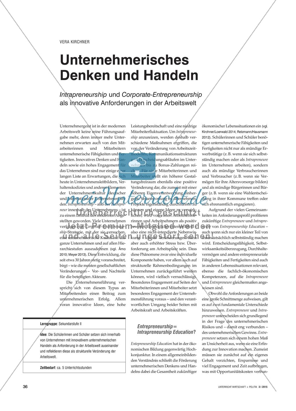 Unternehmerisches Denken und Handeln Preview 1