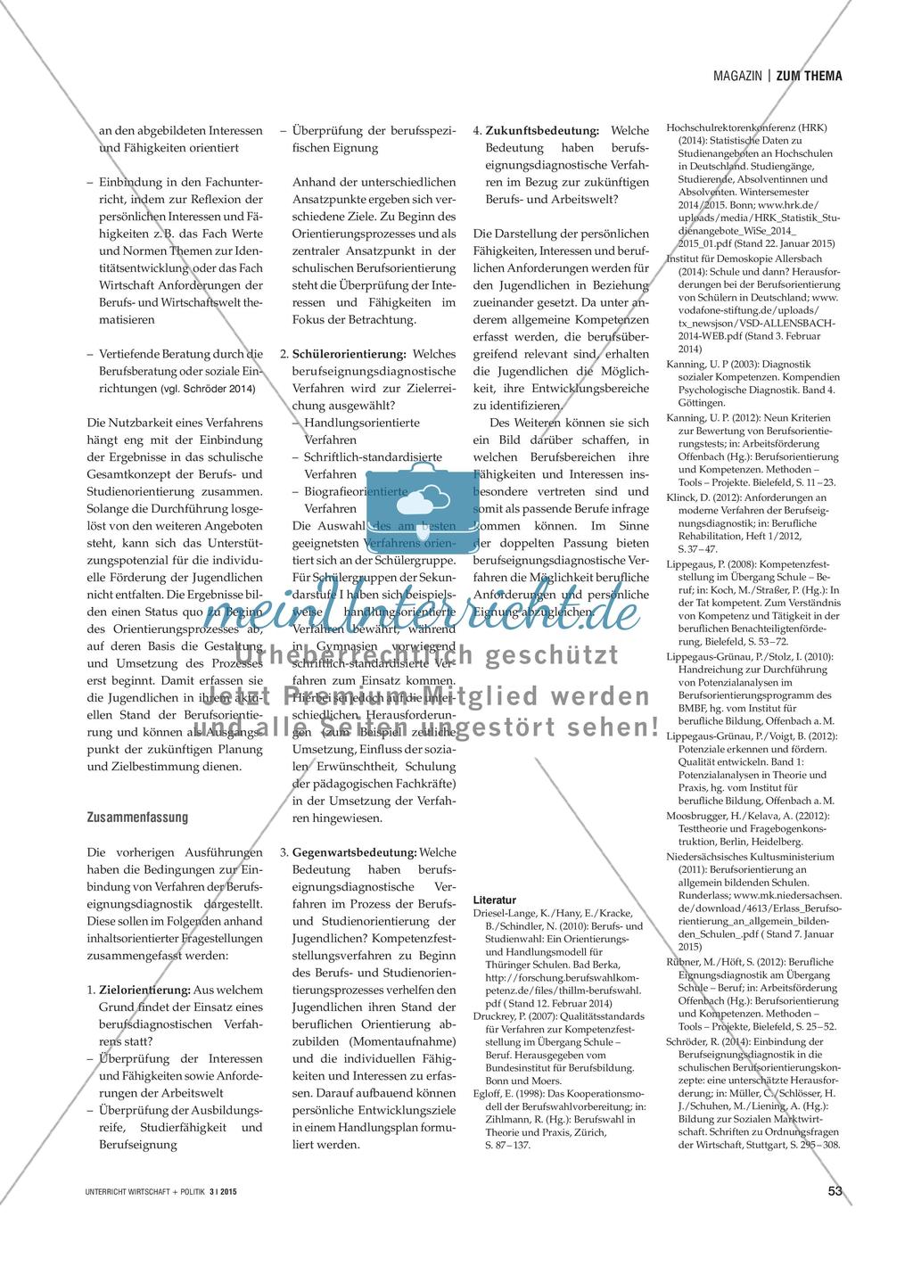 Integration von Verfahren der Berufseignungsdiagnostikin die schulische Berufs- und Studienorientierung Preview 4