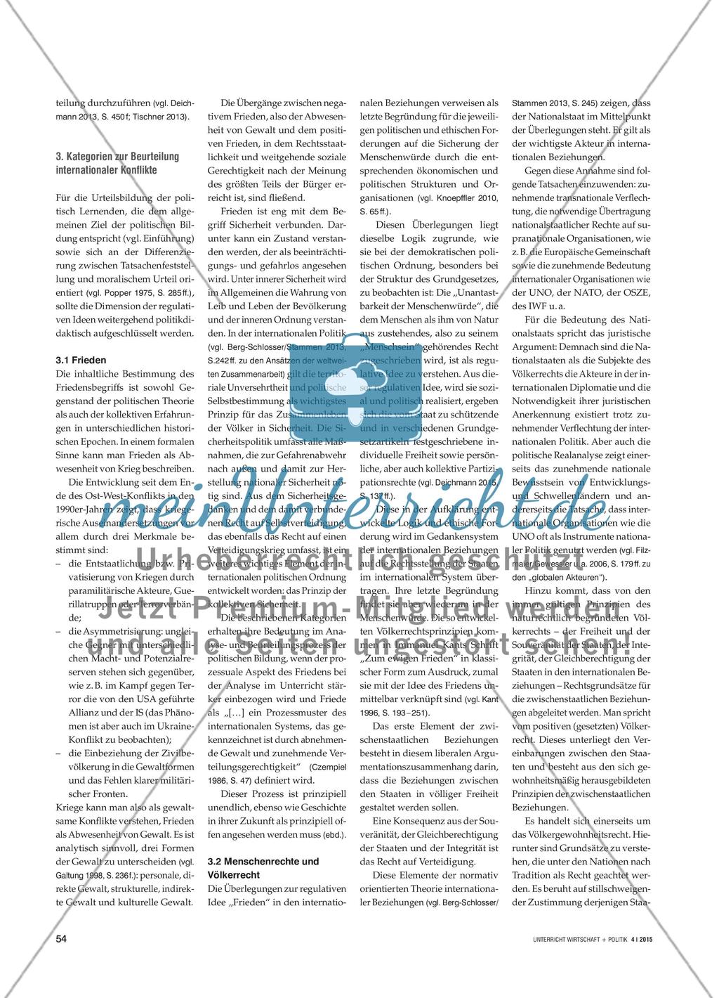 Fachdidaktische Perspektiven und Kategorien zur Erschließung internationaler Krisen und Konflikte Preview 3