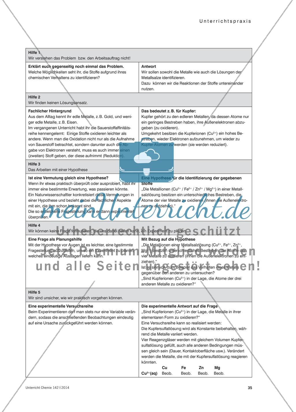 Die Spannungsreihe der Metalle Preview 4