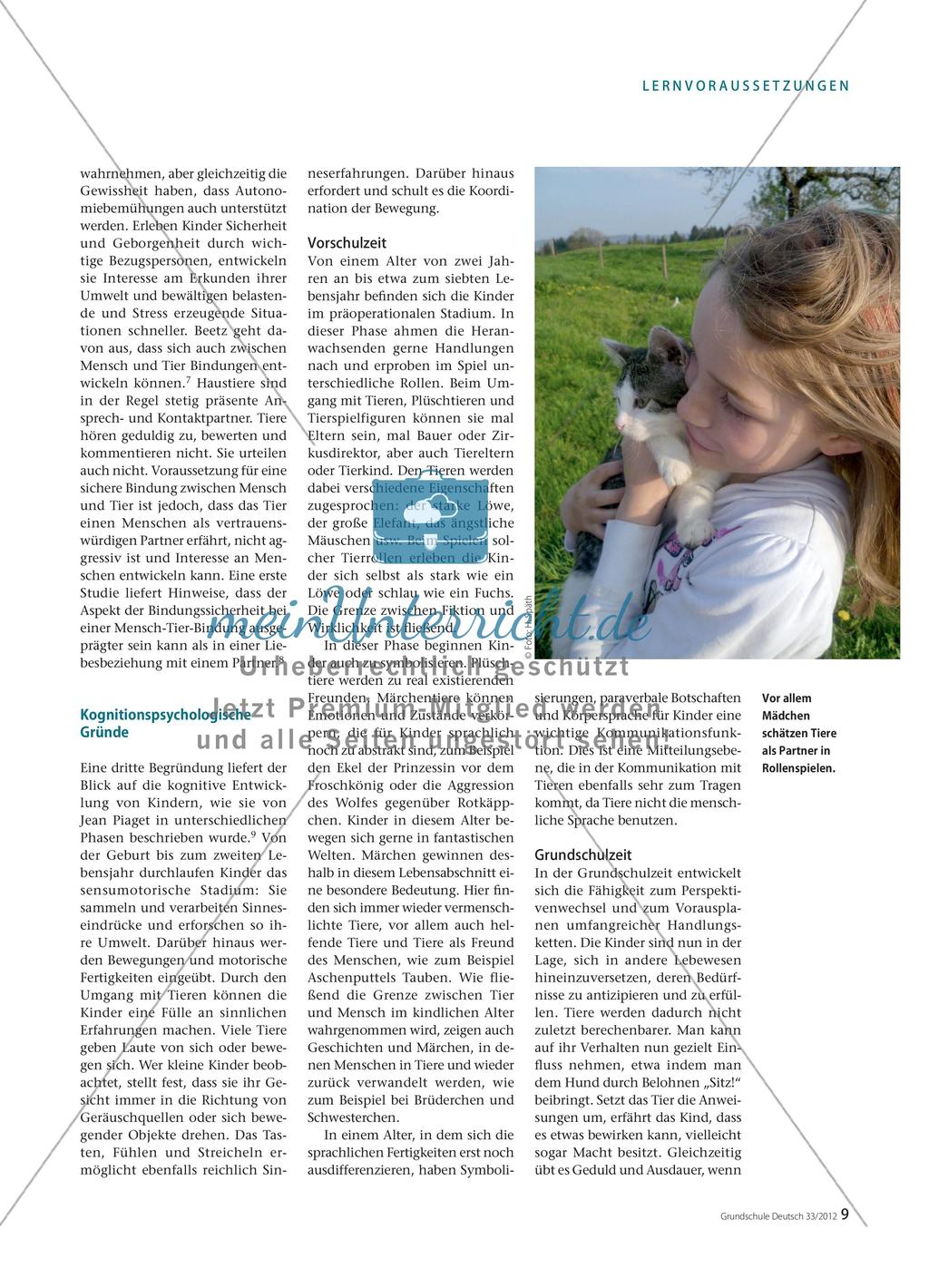 Warum mögen Kinder Tiere? - Eine entwicklungspsychologische Betrachtung der Kind-Tier-Beziehung Preview 2