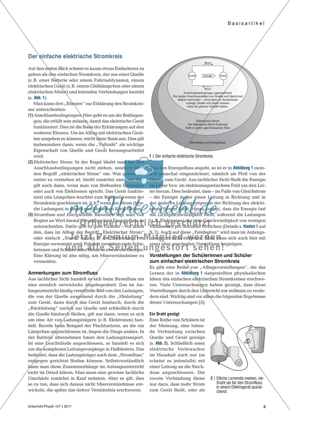 Elektrizitätslehre aus Schülersicht - Schülervorstellungen und Lernschwierigkeiten im Bereich der Elektriziätslehre Preview 2