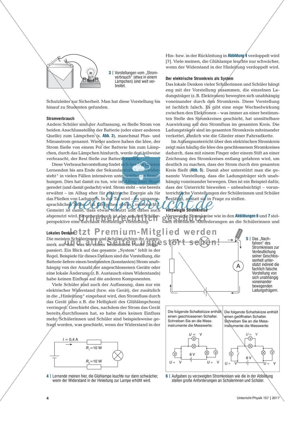 Elektrizitätslehre aus Schülersicht - Schülervorstellungen und Lernschwierigkeiten im Bereich der Elektriziätslehre Preview 3