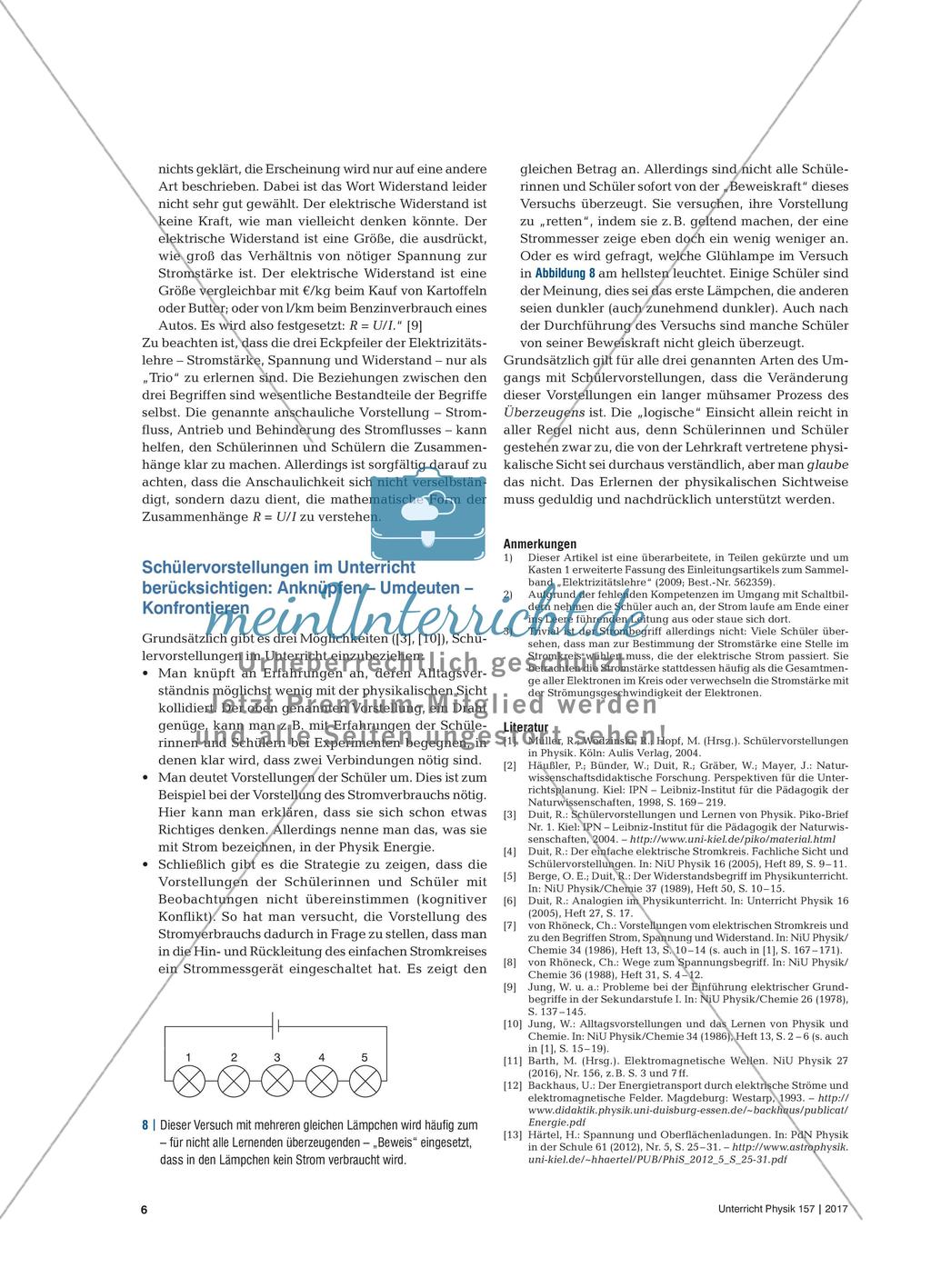 Elektrizitätslehre aus Schülersicht - Schülervorstellungen und Lernschwierigkeiten im Bereich der Elektriziätslehre Preview 5