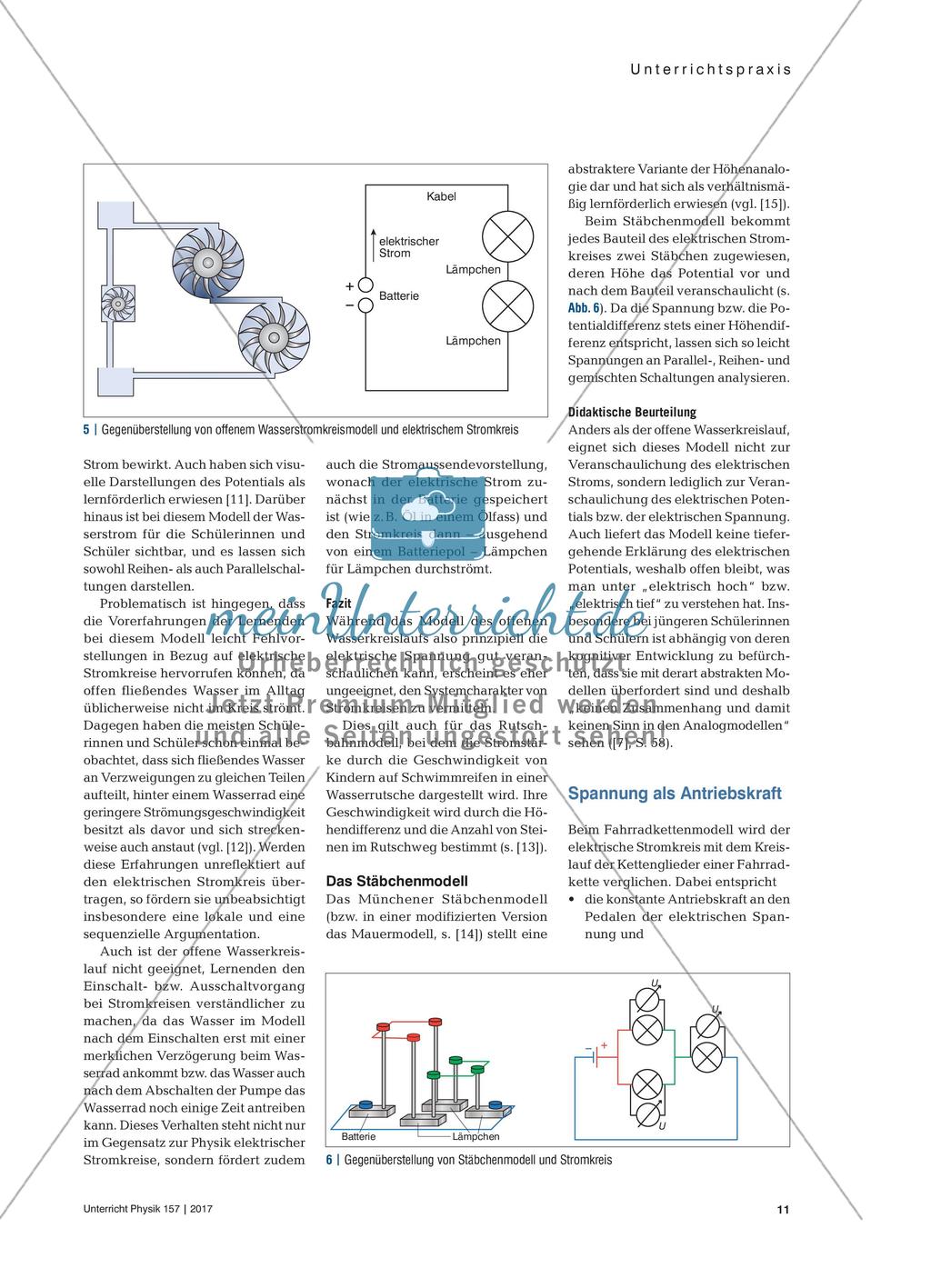 Modelle in der Elektrizitätslehre - Ein didaktischer Vergleich verbreiteter Stromkreismodelle Preview 4