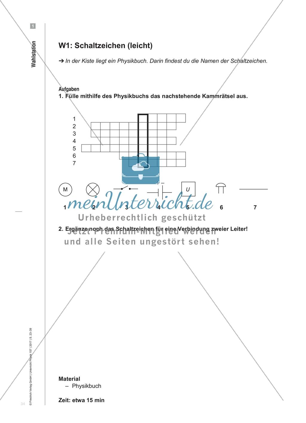 Die Grundschaltungen der Elektrizitätslehre - Materialien für das Lernen an Stationen zur selbstständigen Erarbeitung Preview 12