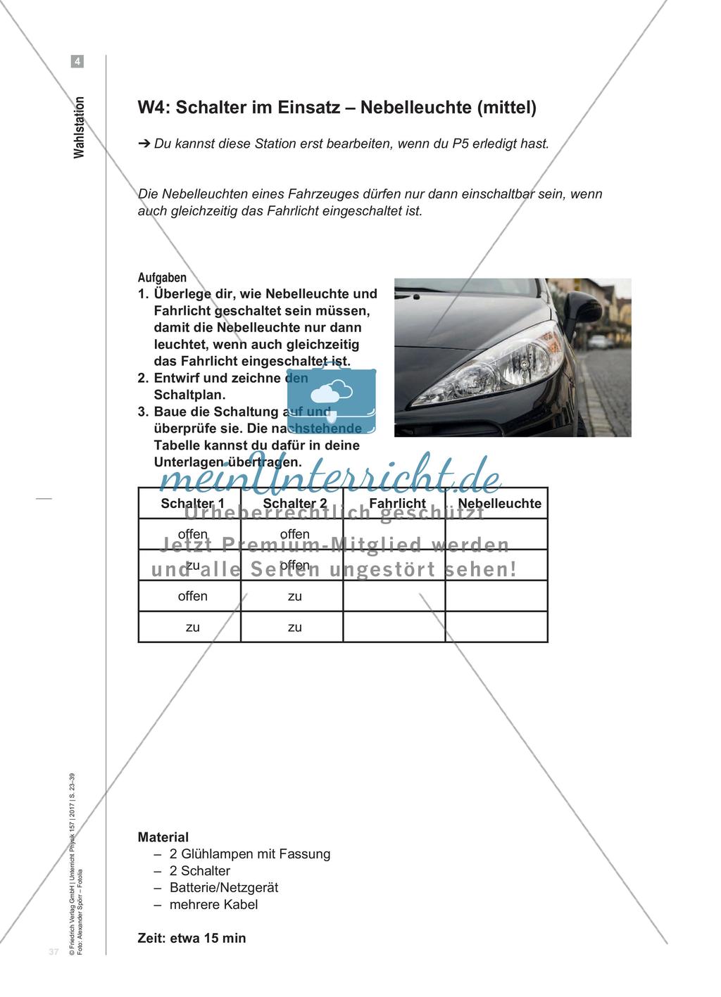 Die Grundschaltungen der Elektrizitätslehre - Materialien für das Lernen an Stationen zur selbstständigen Erarbeitung Preview 15