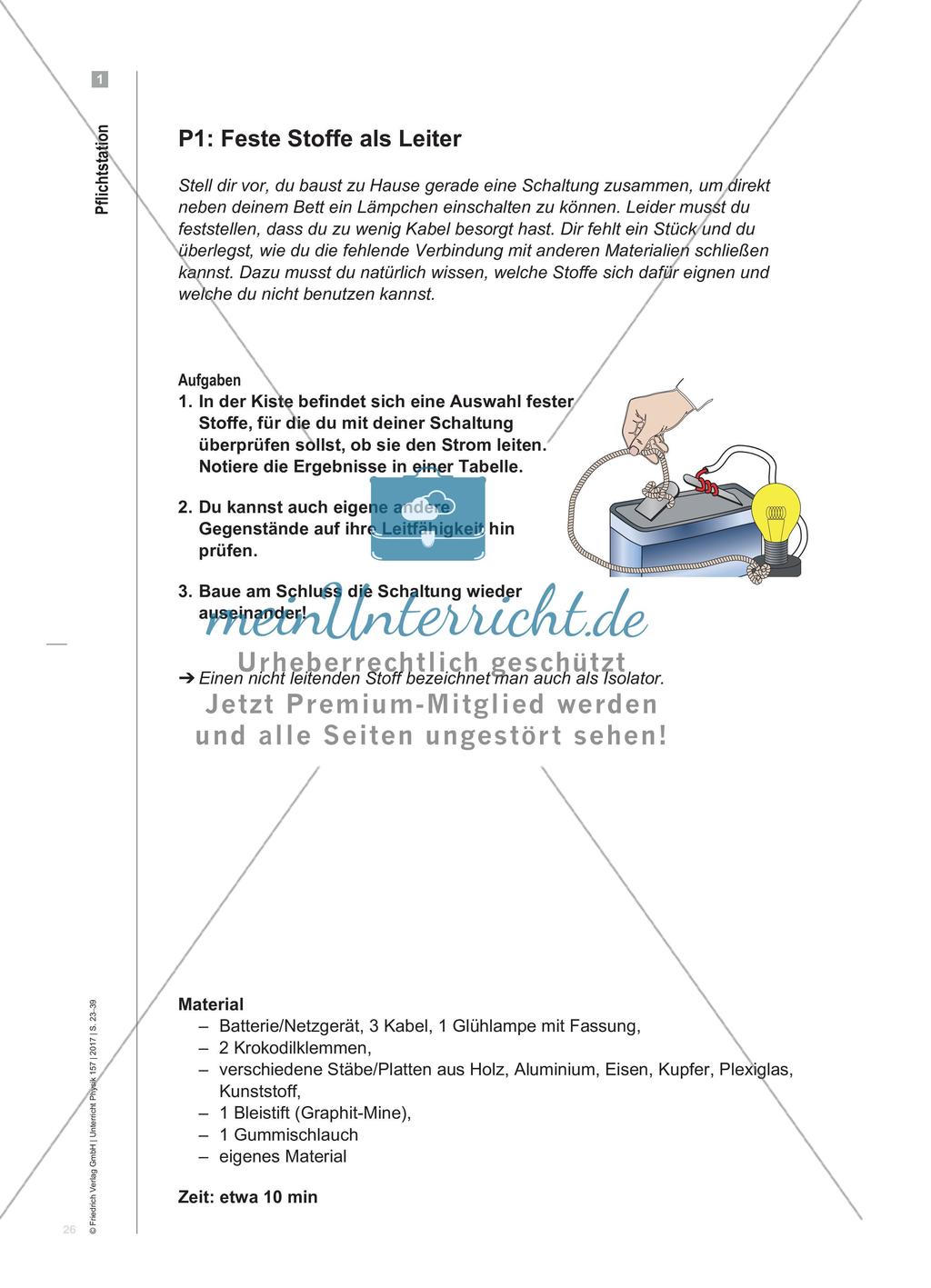 Die Grundschaltungen der Elektrizitätslehre - Materialien für das Lernen an Stationen zur selbstständigen Erarbeitung Preview 4