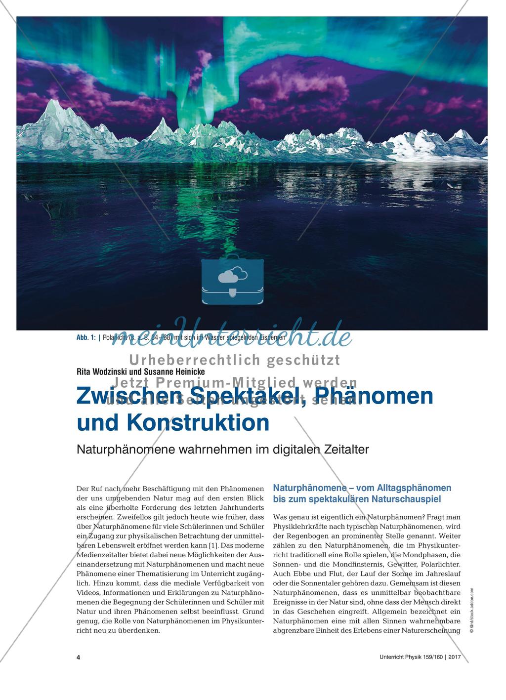 Zwischen Spektakel, Phänomen und Konstruktion - Naturphänomene wahrnehmen im digitalen Zeitalter Preview 1