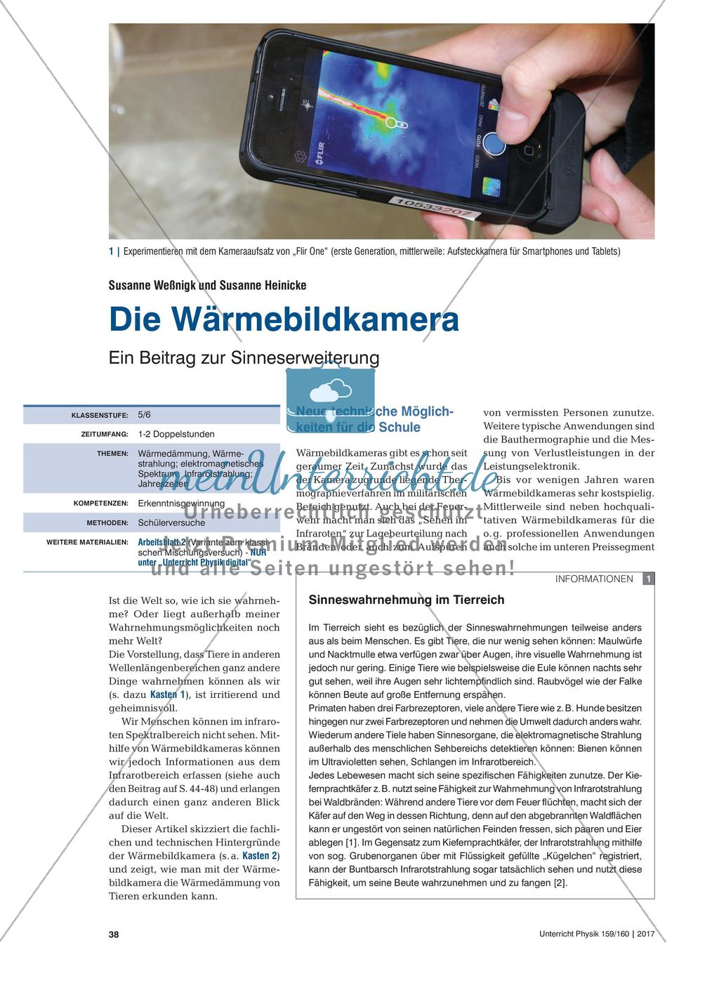 Die Wärmebildkamera - Ein Beitrag zur Sinneserweiterung Preview 1