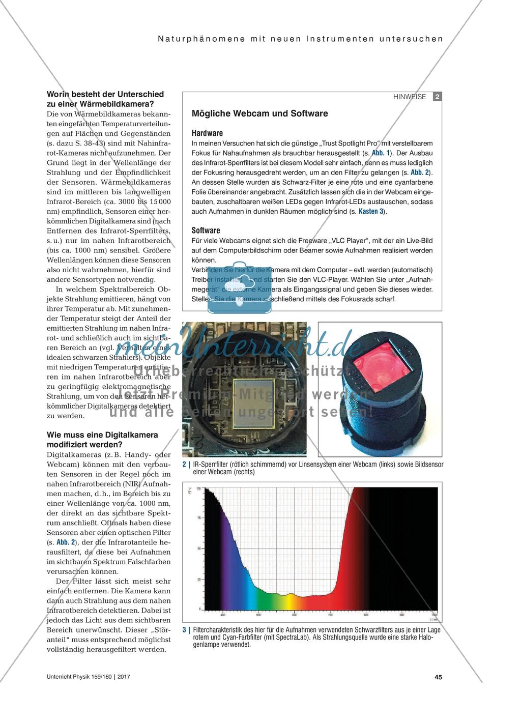 … there is more than meets the eye - Naturphänomene im nahen Infrarotbereich mit Webcams sichtbar machen Preview 2