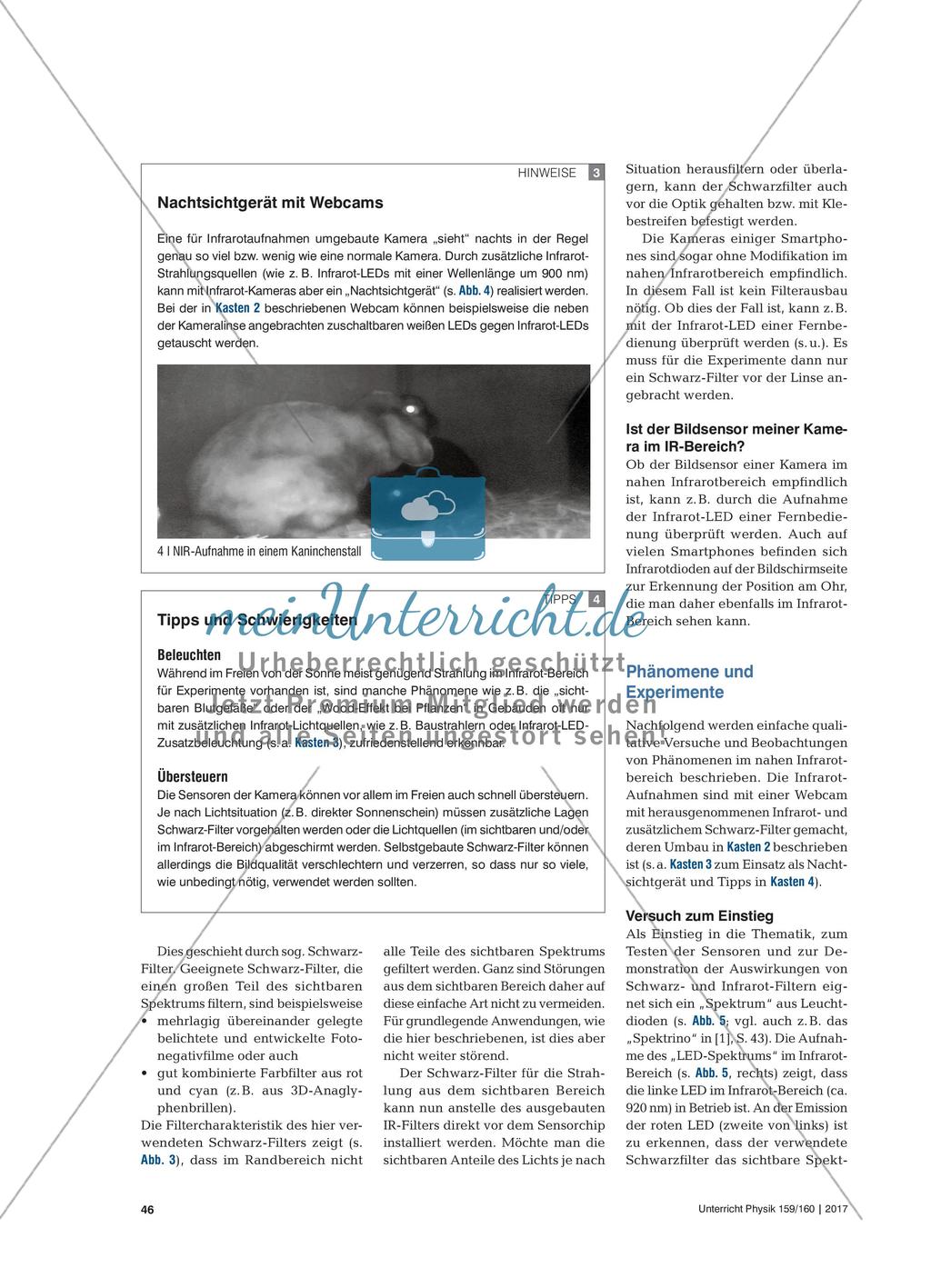 … there is more than meets the eye - Naturphänomene im nahen Infrarotbereich mit Webcams sichtbar machen Preview 3