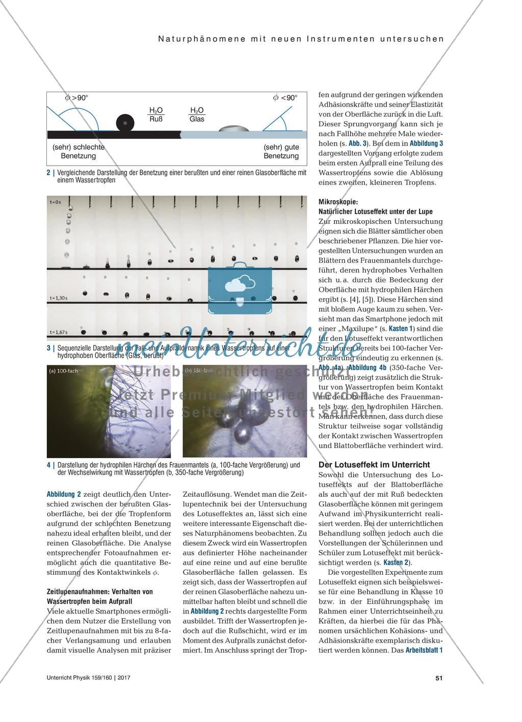 Von der Natur lernen - Experimente zur Untersuchung bionischer Phänomene mit dem Smartphone Preview 3