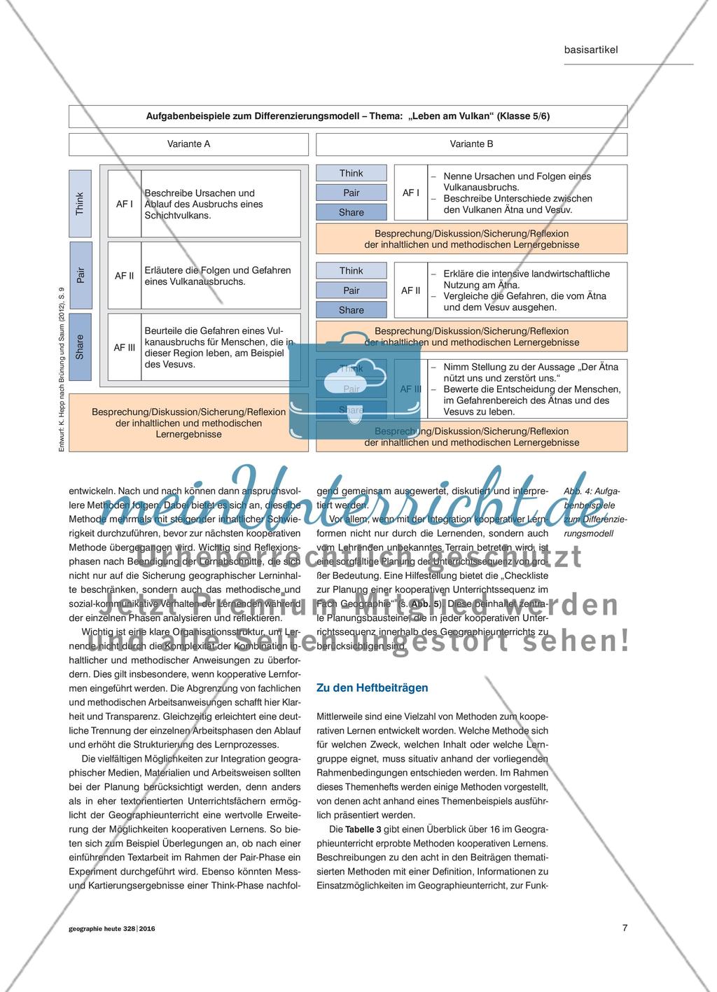 Kooperatives Lernen im Geographieunterricht - Potenzial für eine intensive Auseinandersetzung mit Lerninhalten Preview 6