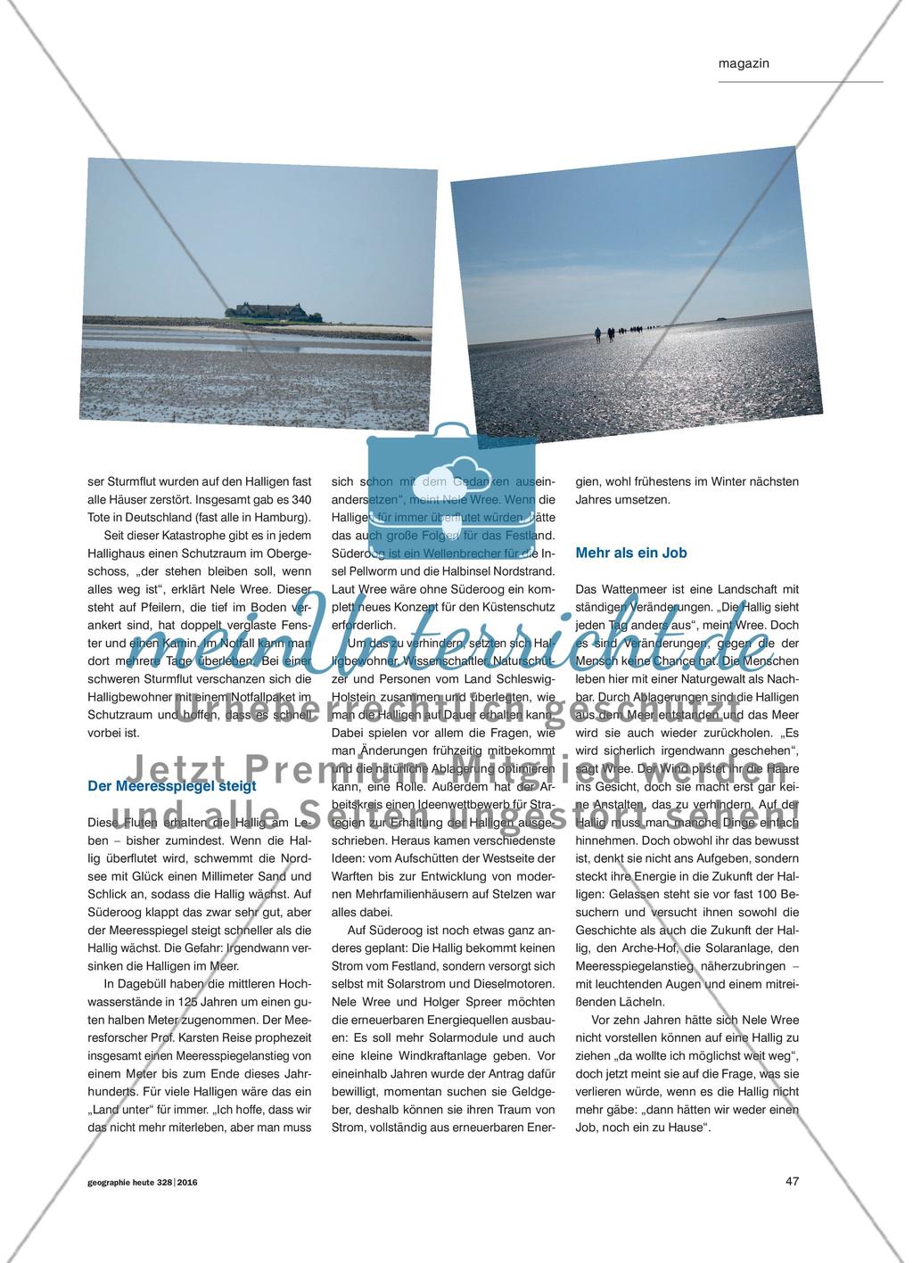 Land unter – für immer?: Leben auf den Halligen im Zeichen des Meeresspiegelanstiegs Preview 2