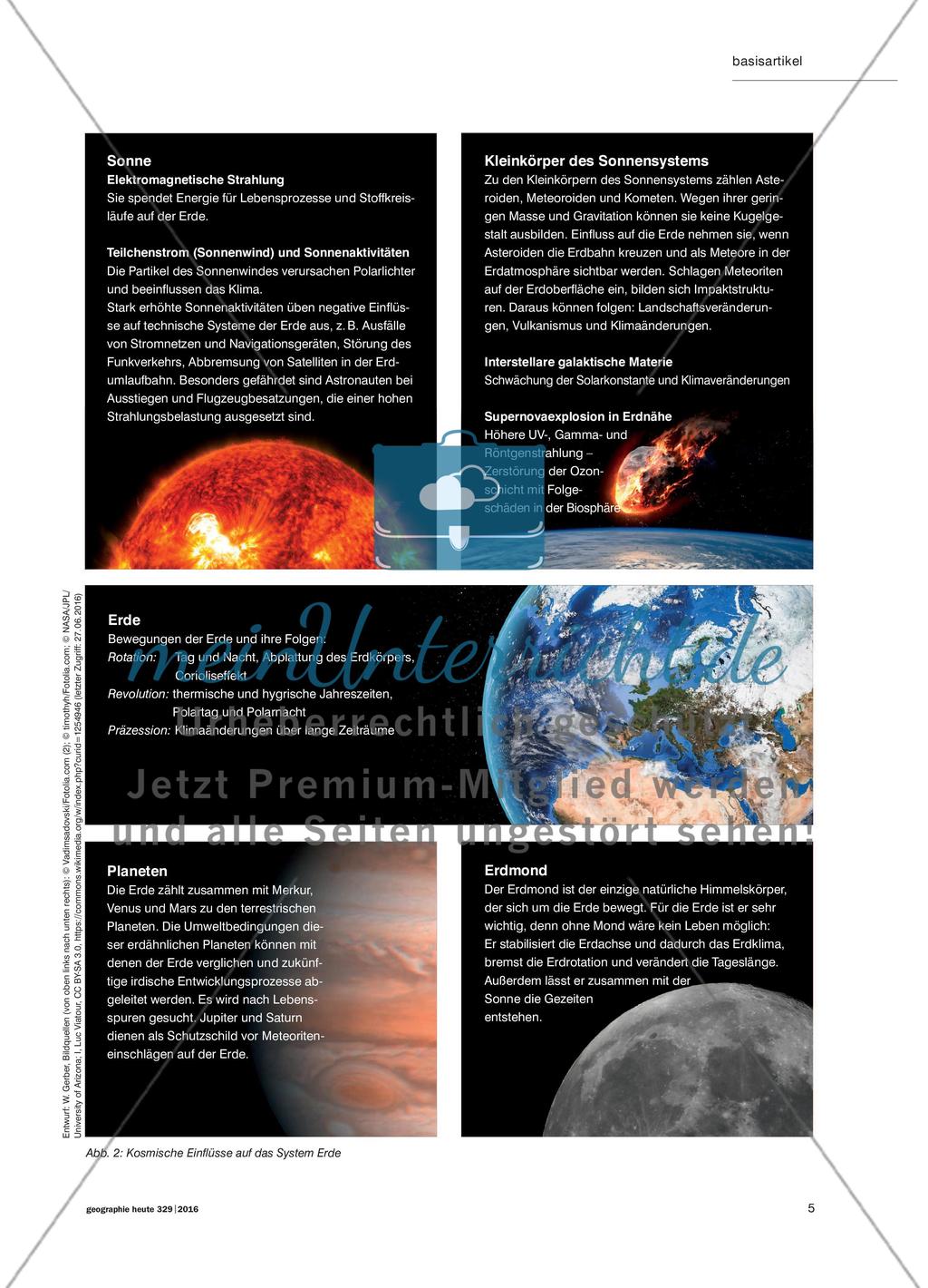 Die Erde im Weltraum - Kosmische Einflüsse prägen irdische Prozesse Preview 4