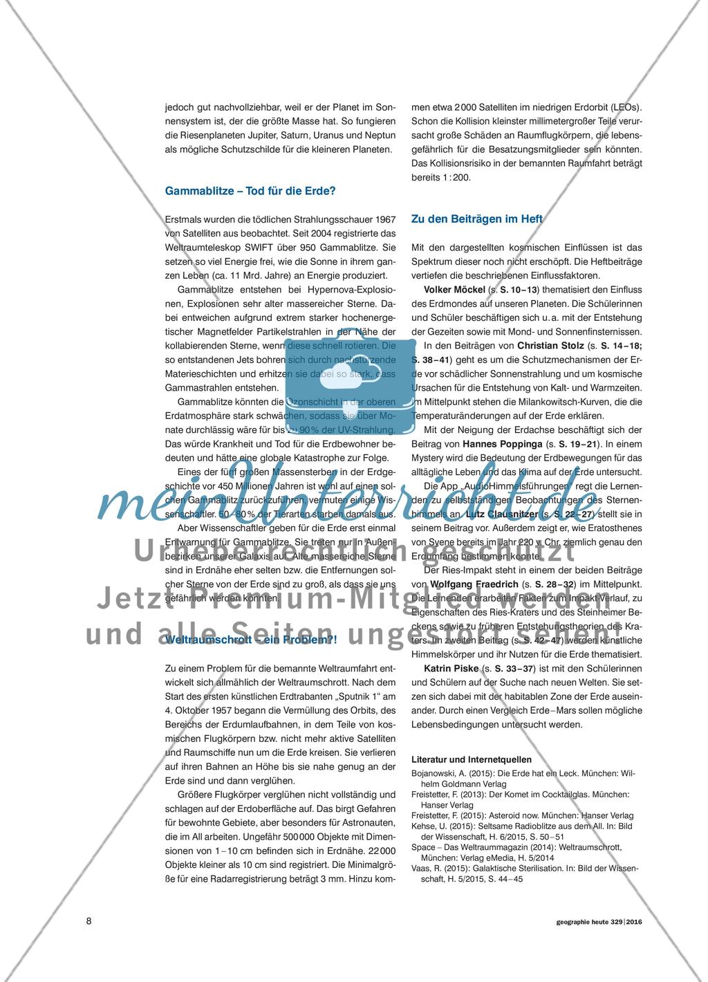 Die Erde im Weltraum - Kosmische Einflüsse prägen irdische Prozesse Preview 7
