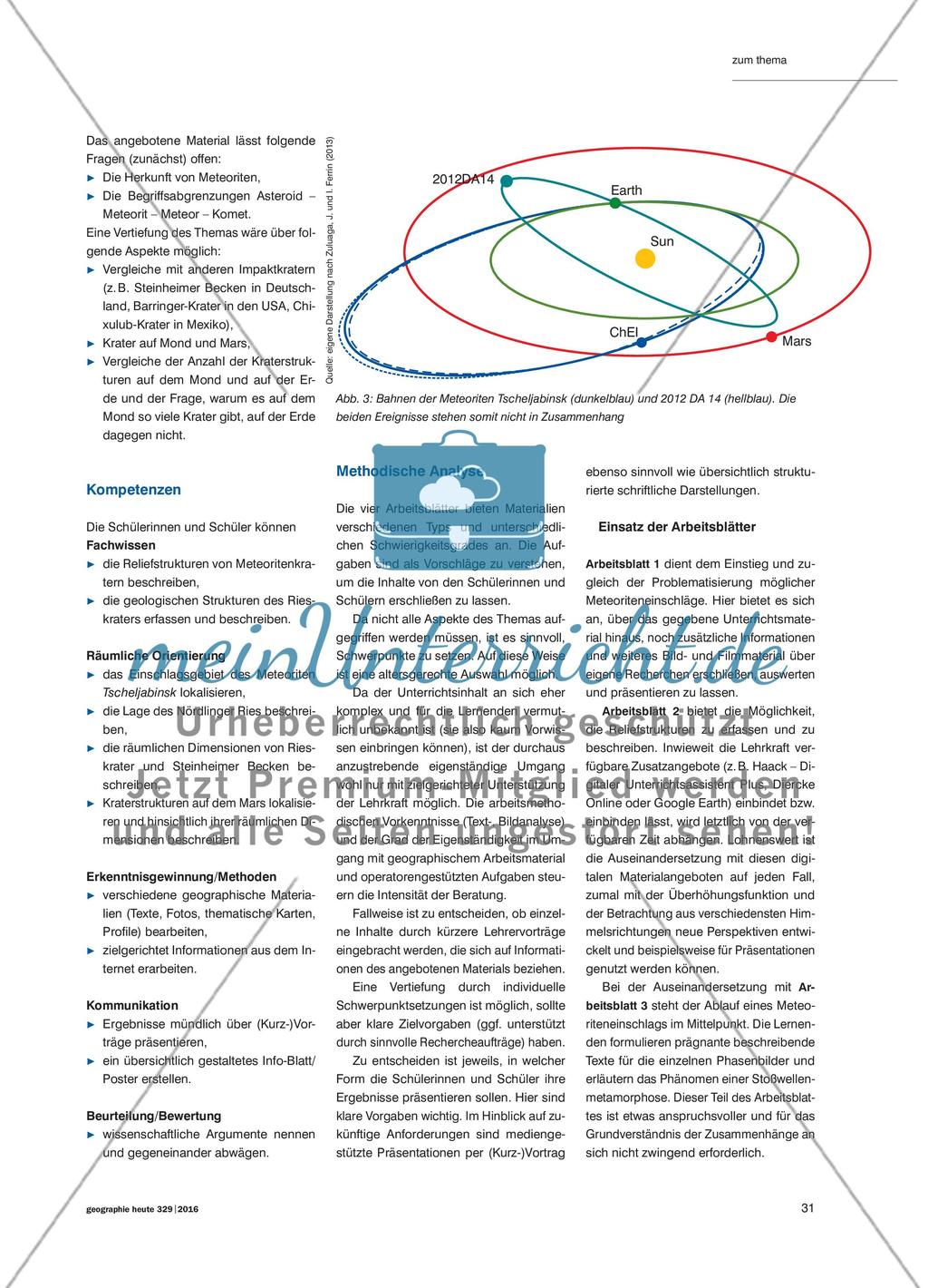 Auf den Spuren einer kosmischen Katastrophe - Das Nördlinger Ries als Beispiel für einen Meteoritenkrater Preview 4