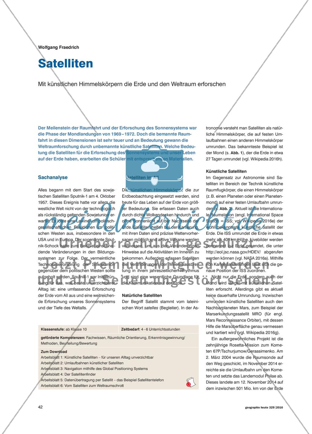 Satelliten - Mit künstlichen Himmelskörpern die Erde und den Weltraum erforschen Preview 1